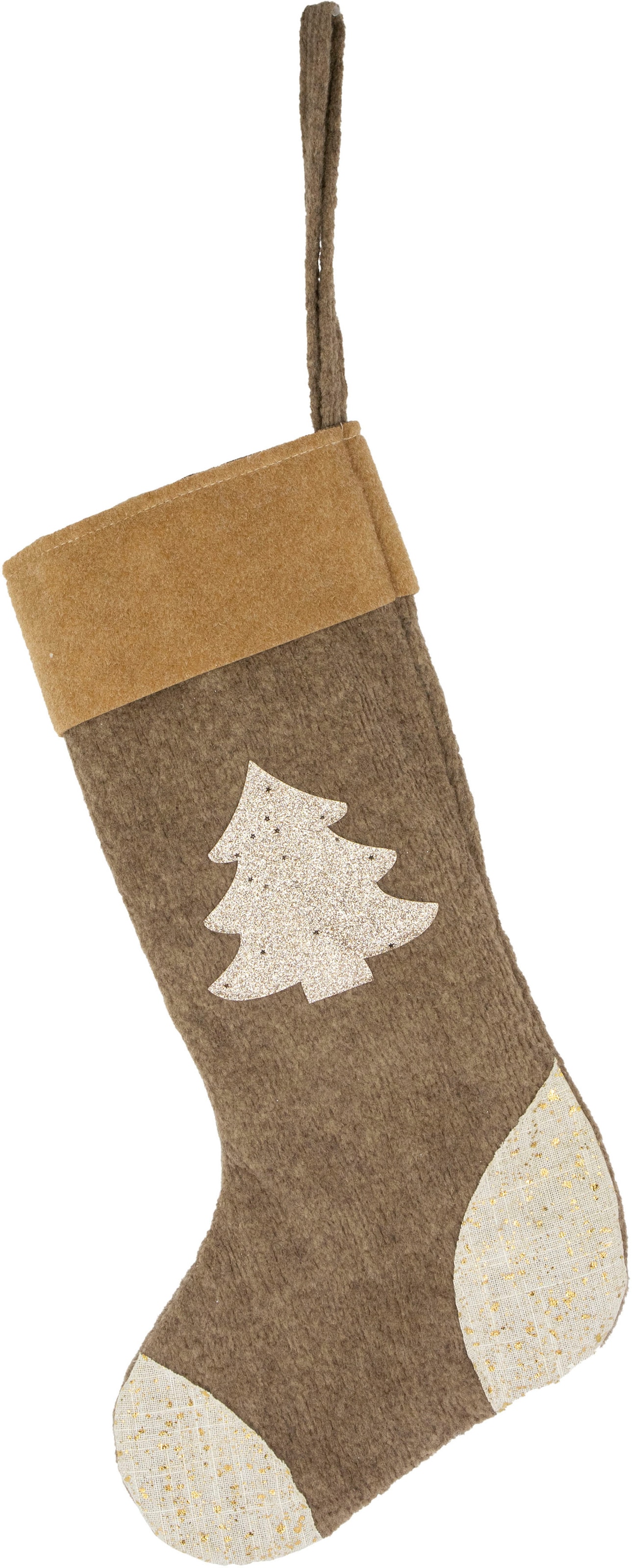 Nikolausstiefel »Socke Rüschegg, Dekohänger zum Befüllen«, Weihnachtsdeko, 24x25 cm