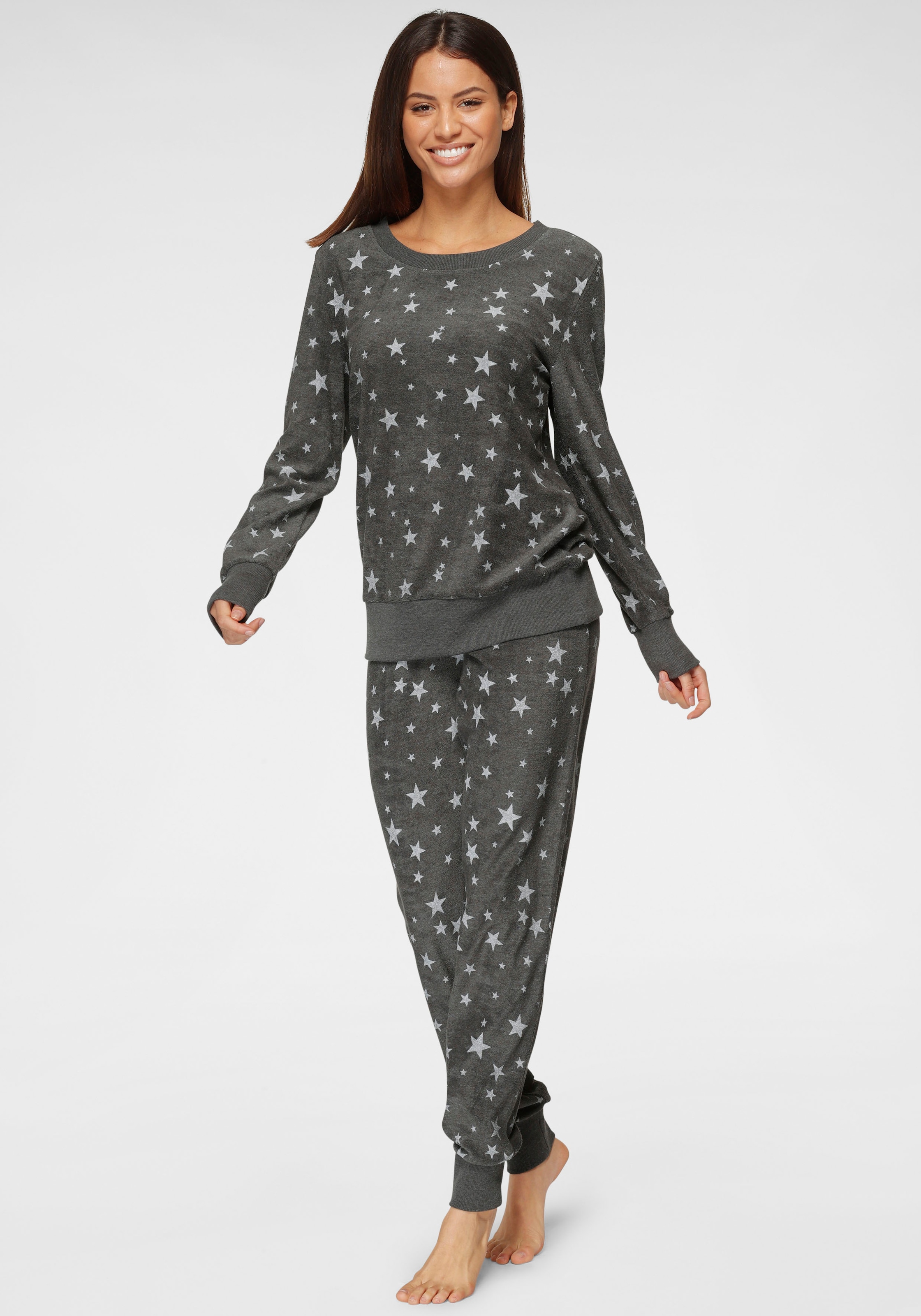 Vivance Dreams Pyjama, (2 tlg., 1 Stück), mit Alloverdruck kaufen bei OTTO
