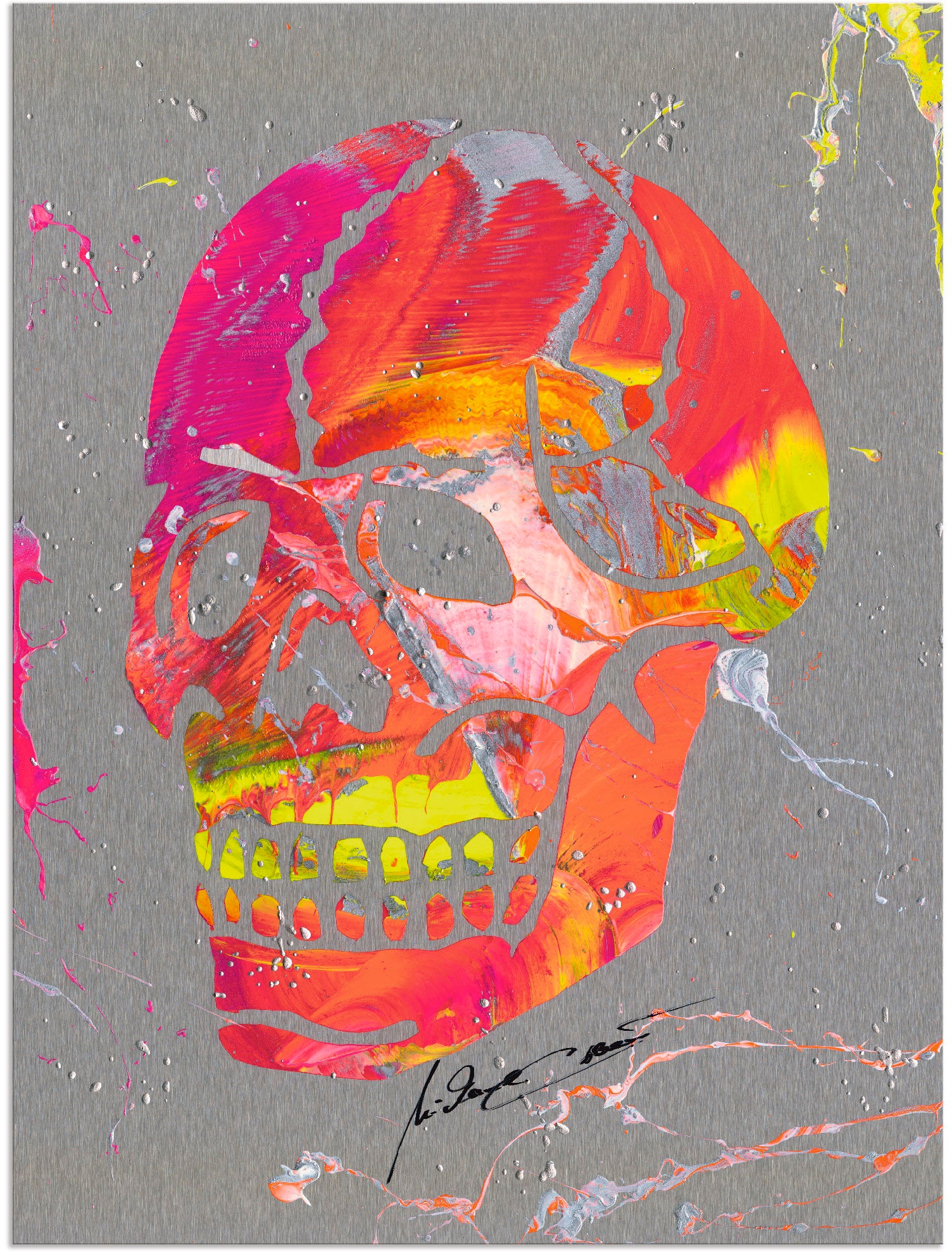 Artland Wandbild »Totenkopf 2«, Körper, (1 St.), als Alubild, Outdoorbild, Wandaufkleber in verschied. Größen