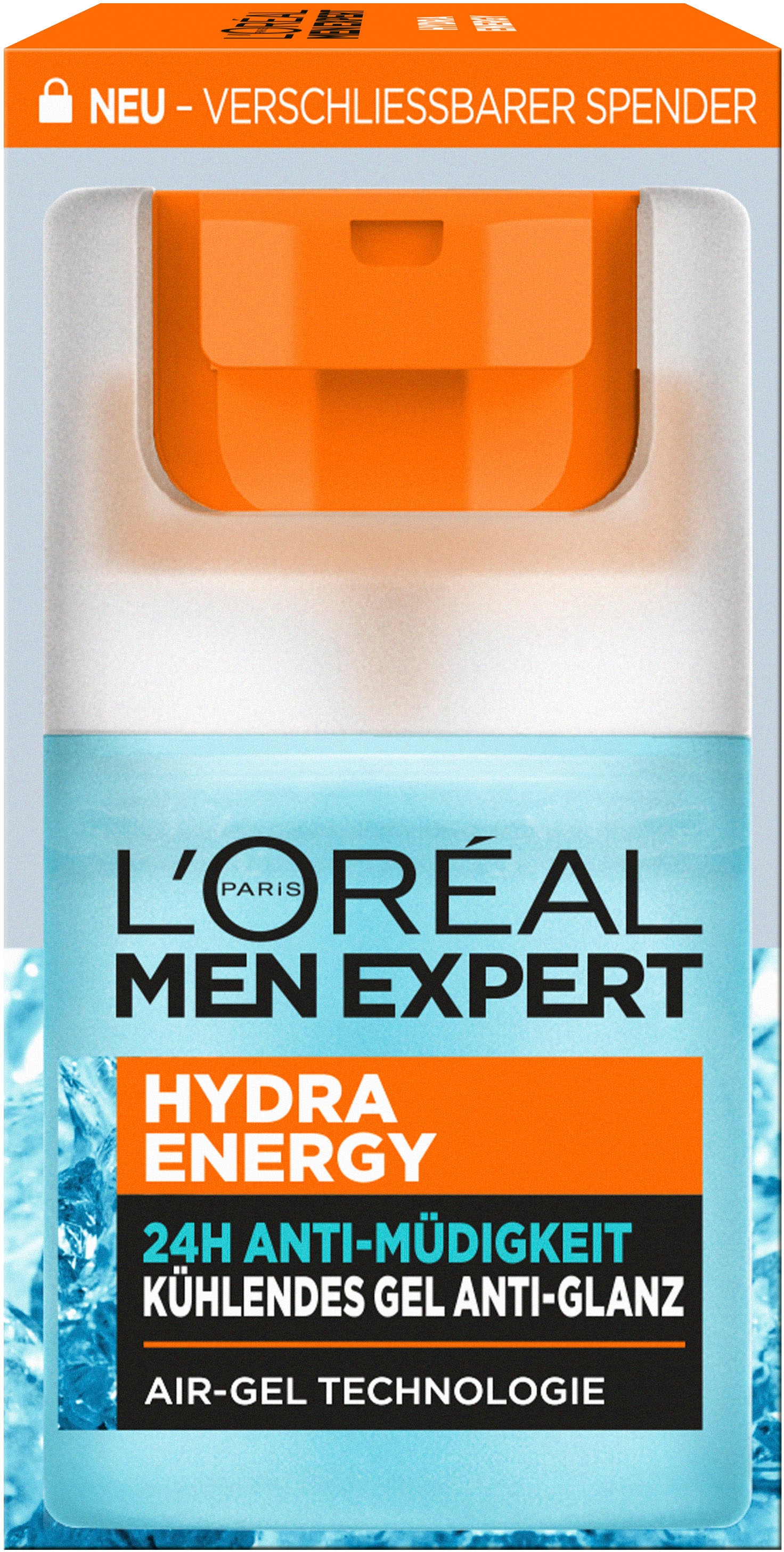 L'ORÉAL PARIS MEN EXPERT Gesichtsgel »Hydra Energy 24H Kühlendes Gel«, mit hoher Wirksamkeit