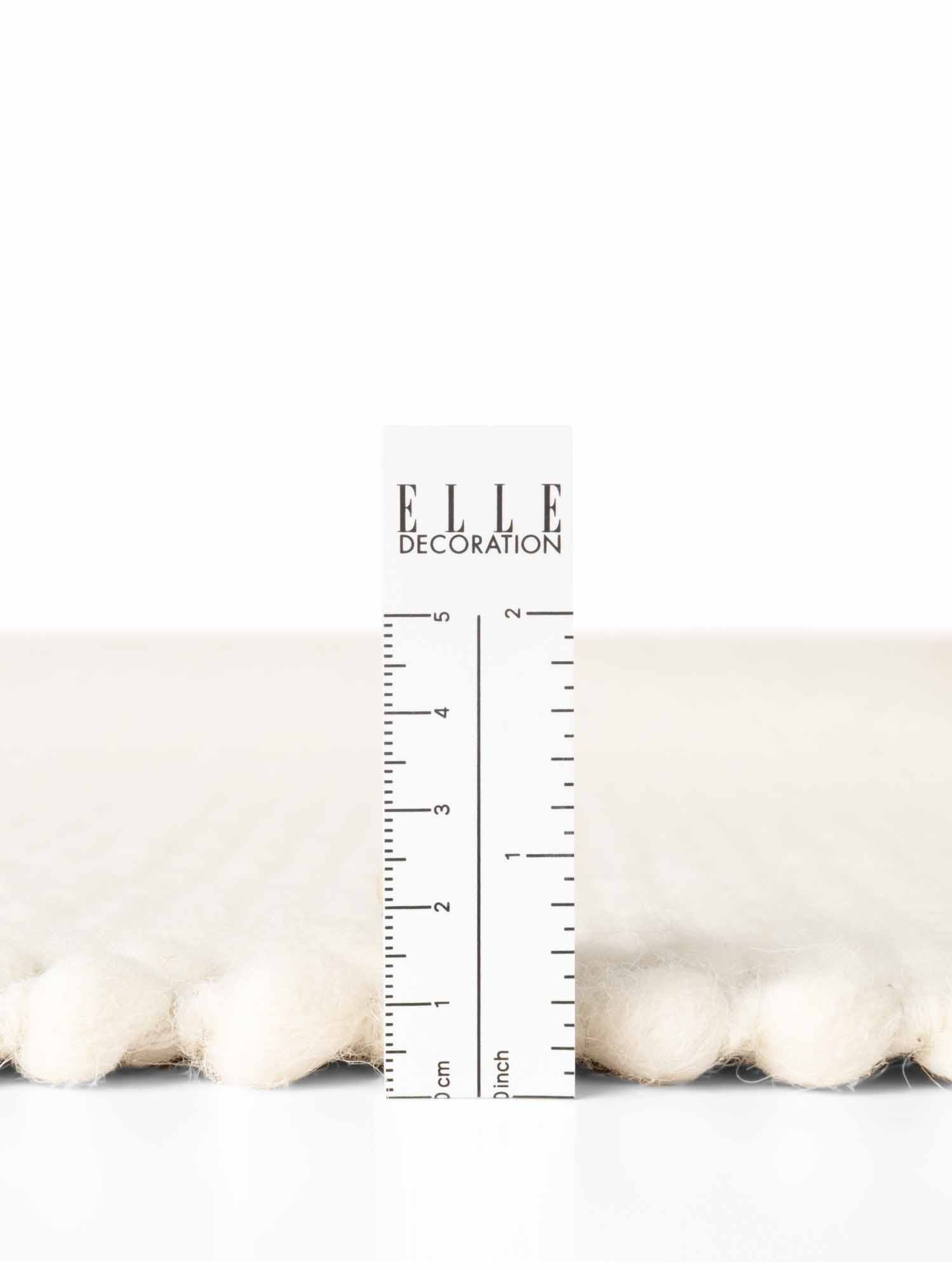 ELLE DECORATION Wollteppich »Beans« rund 10 mm Höhe Handweb Teppich Wolle, Rund, Perlenstruktur, Wohnzimmer, Schlafzimmer