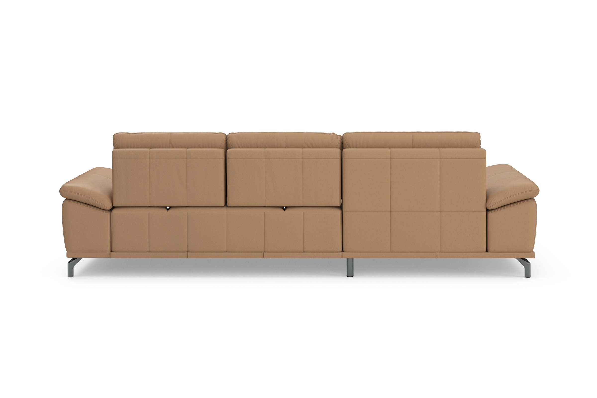 Places of Style Ecksofa Costello, mit Sitztiefenverstellung und Armlehnfunktion, incl. 3 Nierenkissen