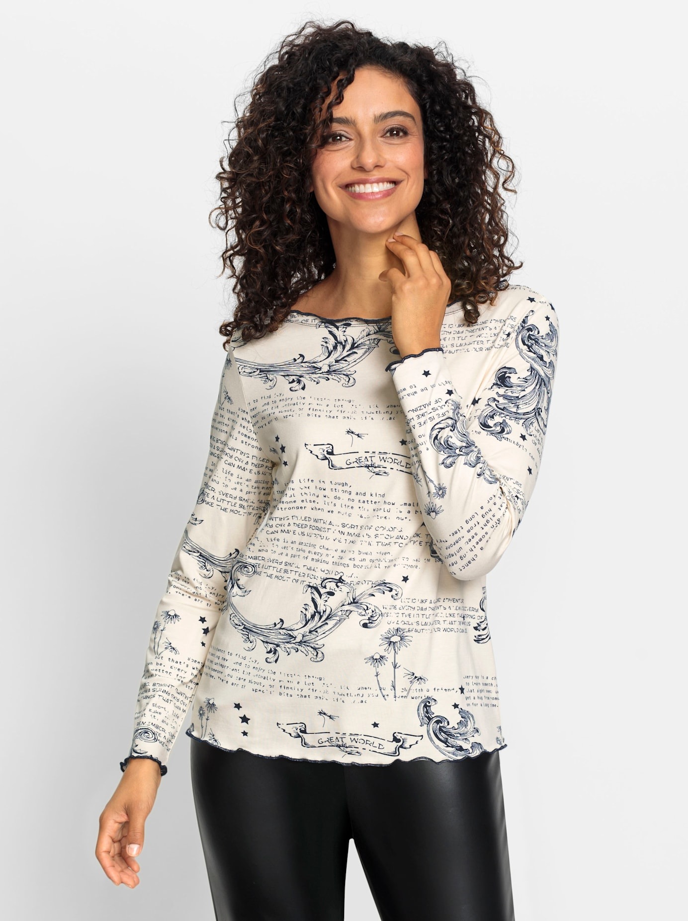 Inspirationen Kurzarmshirt »Shirt«, (1 tlg.)