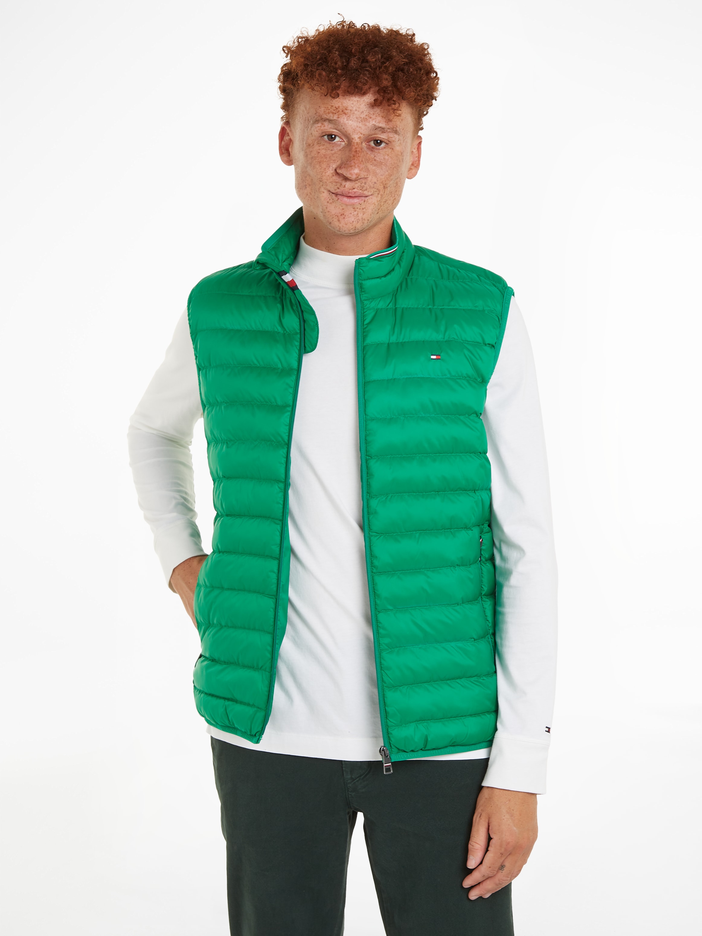 Tommy Hilfiger Steppweste »PACKABLE RECYCLED VEST«, mit Tommy Hilfiger Logostickerei