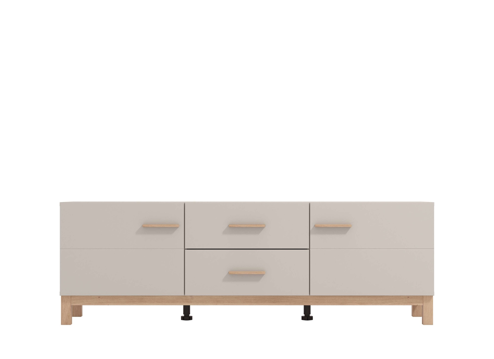 Home affaire TV-Bank »Essex, TV-Board, TV-Kommode, TV-Schrank, TV-Unterschrank, TV-Möbel« Elegantes Lowboard (154 cm) in Kaschmir mit viel Stauraum