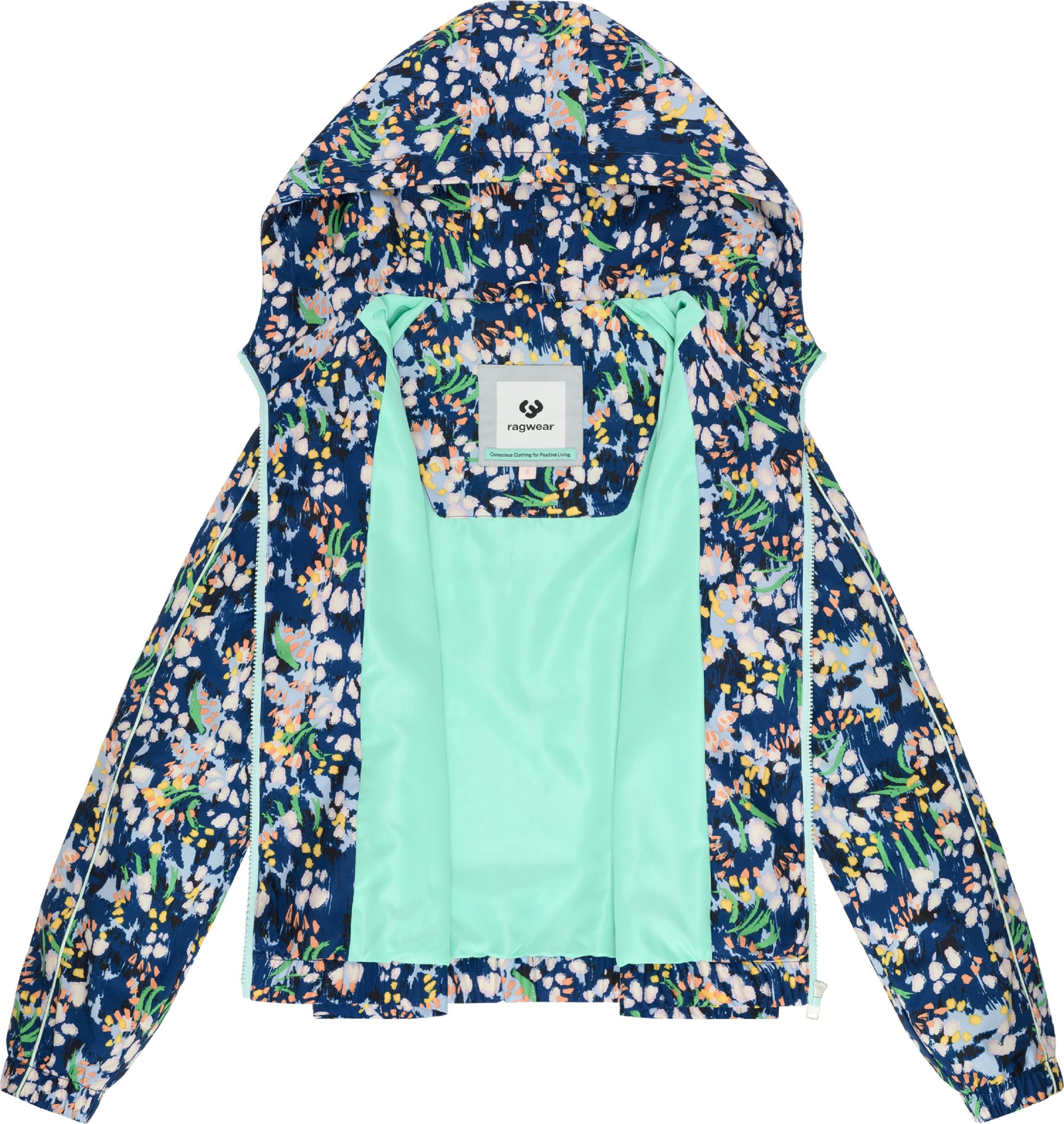 Ragwear Funktionsjacke »Funktionsjacke Andrin Print« mit Kapuze Gemusterte funktionale Übergangsjacke