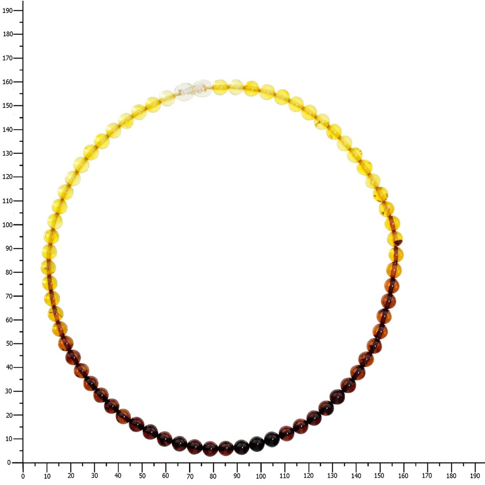 OSTSEE-SCHMUCK Kette ohne Anhänger »- Kugel 6 mm - Bernstein -,«