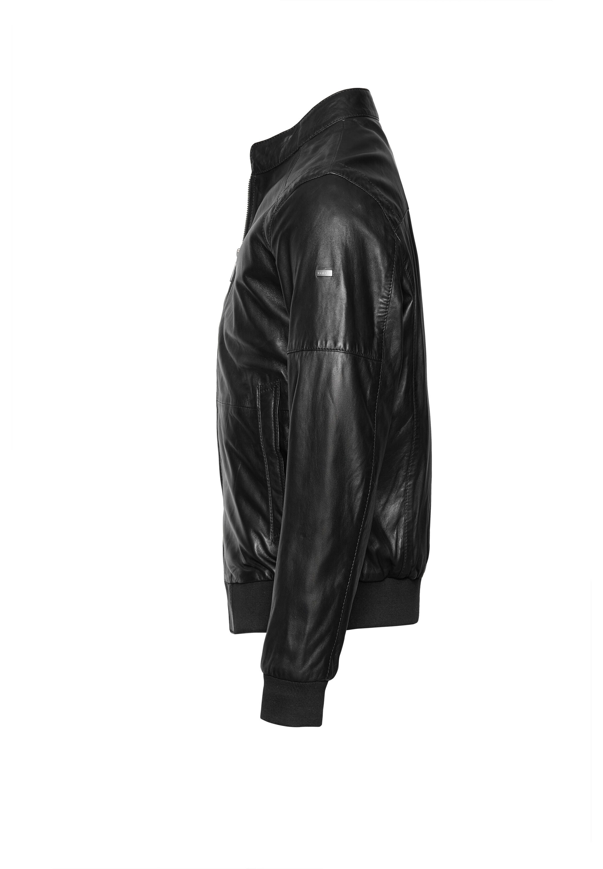 bugatti Lederjacke »BUMAURO« ohne Kapuze aus weichem hochwertigen Leder
