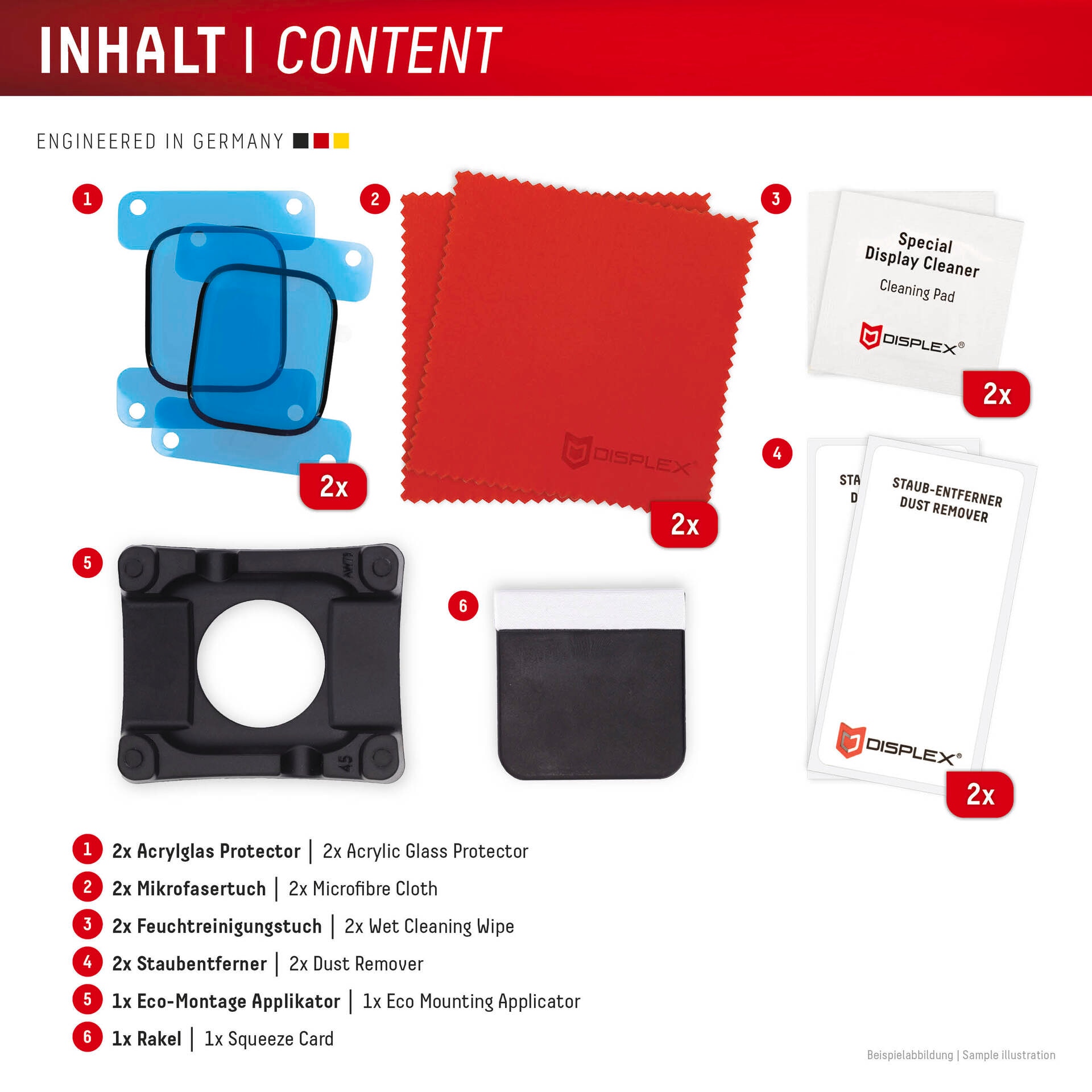 Displex Displayschutzglas »Smartwatch Glass Unbreakable Protector Full Cover«, für Apple Watch SE(2) 40 mm, (Packung, 2x Acrylglas Protector), Displayschutzfolie, Schutzfolie, Bildschirmschutz, kratz- & stoßfest