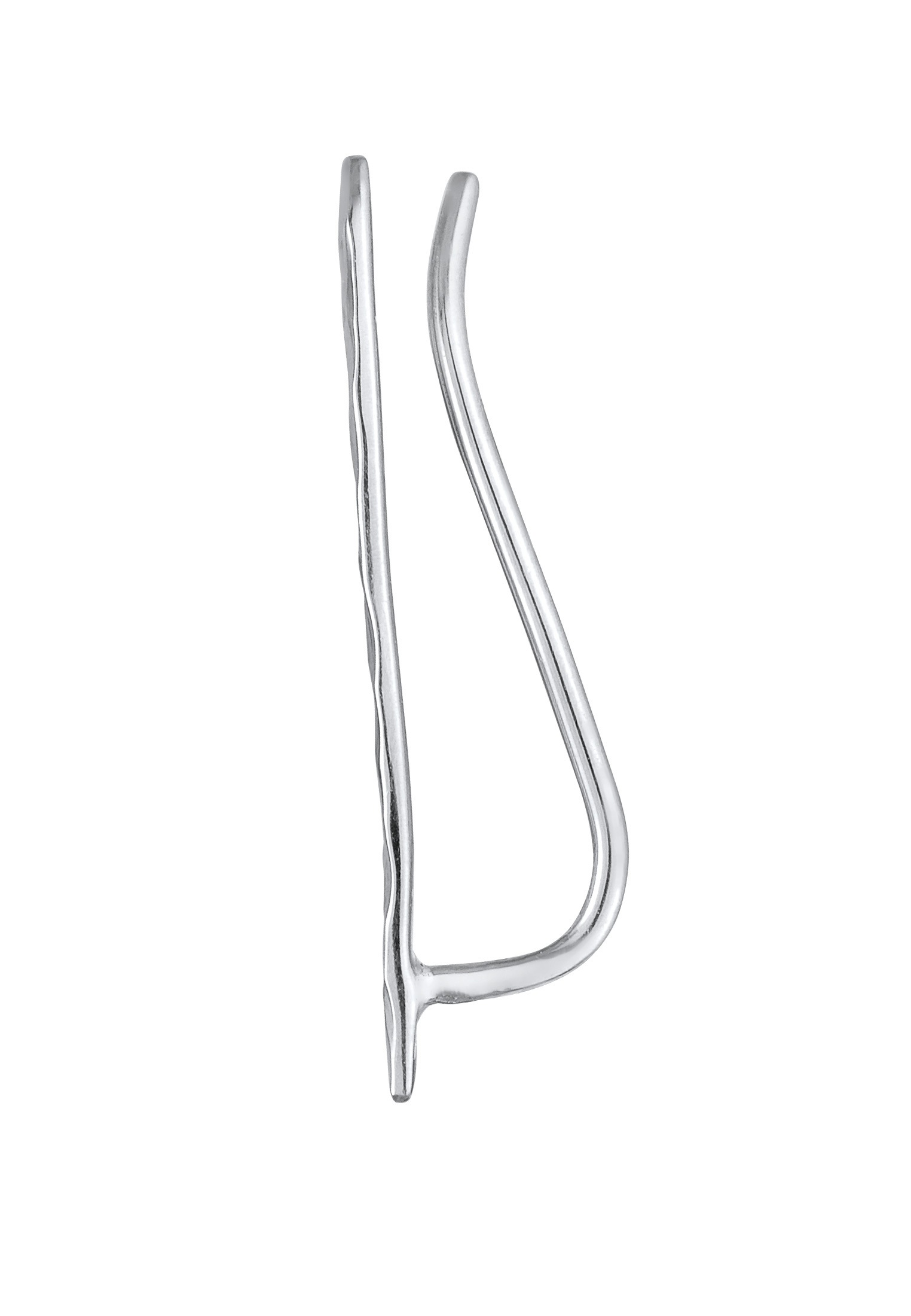 Elli Ohrklemme »Ohrringe Single Earclimber Ohrklemme Gehämmert 925 Silber«