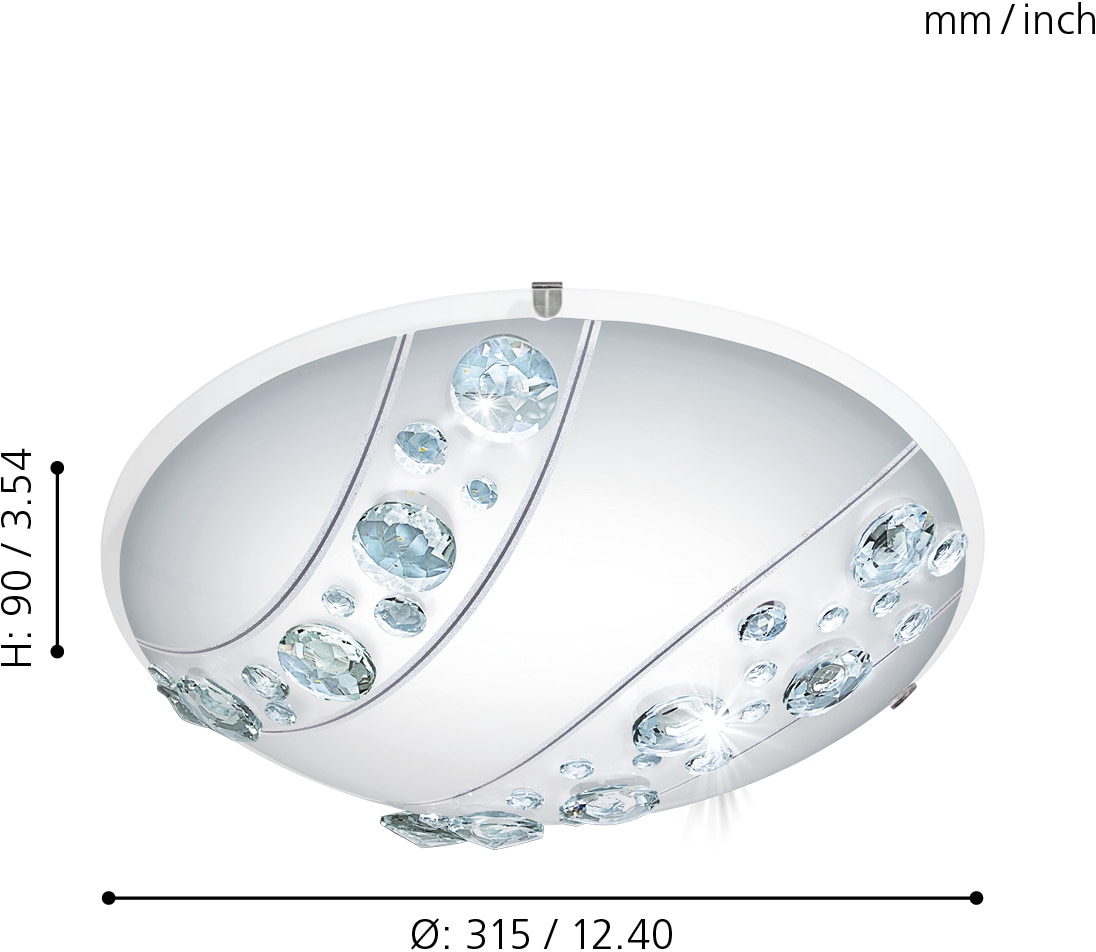 EGLO LED Deckenleuchte »NERINI«, 1 flammig, Leuchtmittel LED-Board | LED fest integriert, LED tauschbar