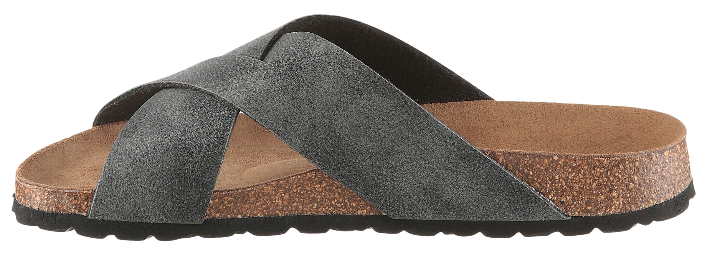 Man's World Pantolette  Sommerschuh, Strandschuh, Hausschuh mit Fußbett