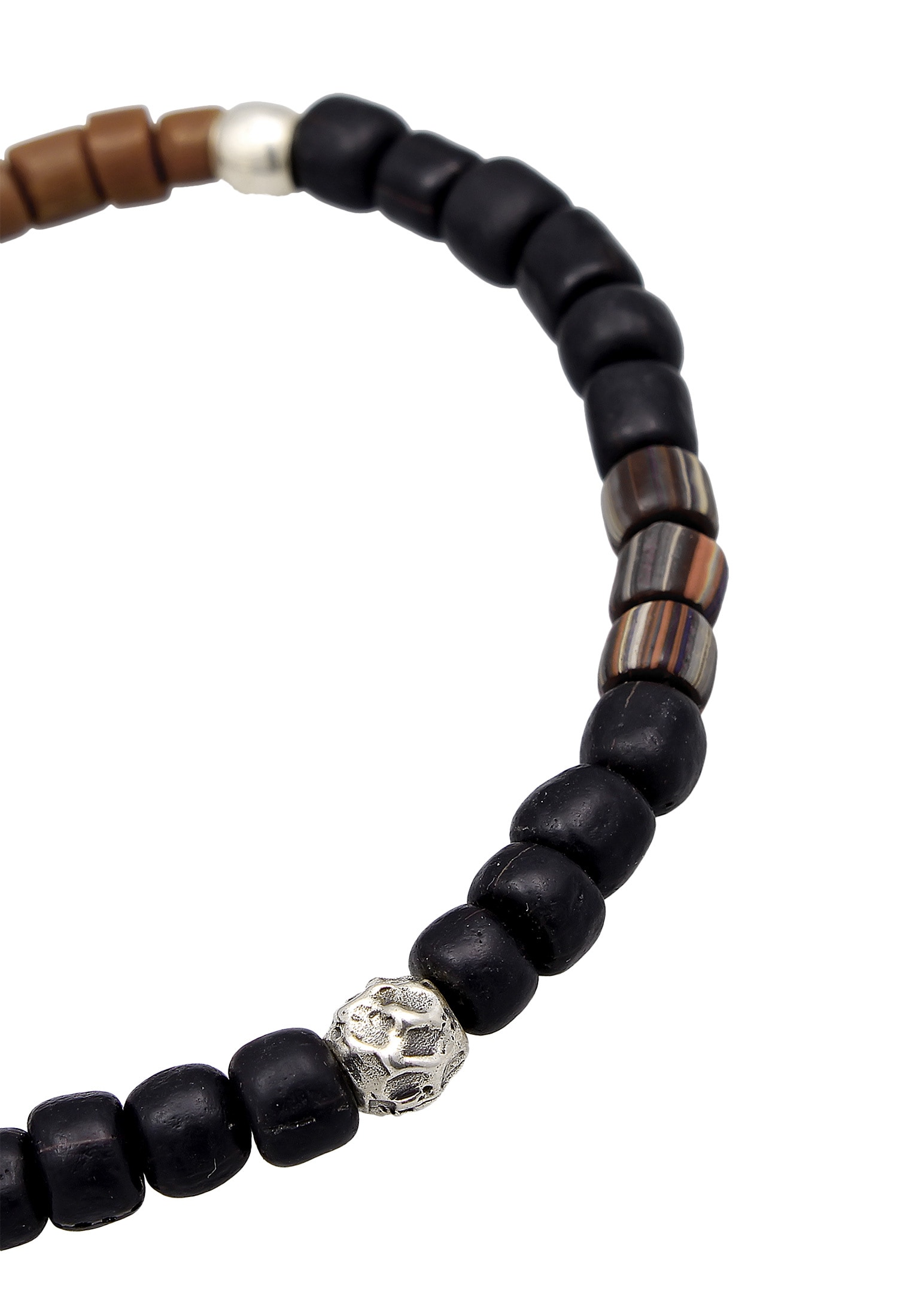 Kuzzoi Armkette »Armband Glas Beads 925 Silber«