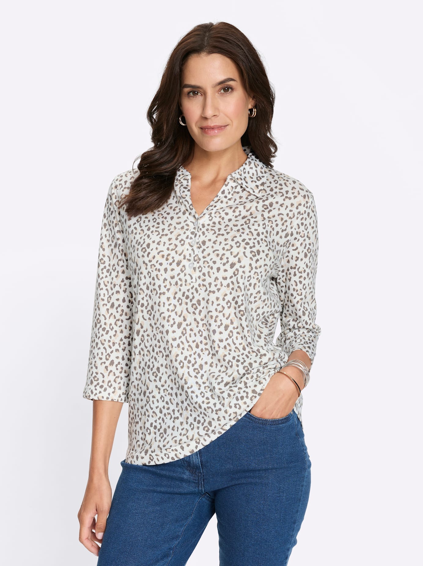 Inspirationen Print-Shirt »Poloshirt« 1 tlg.