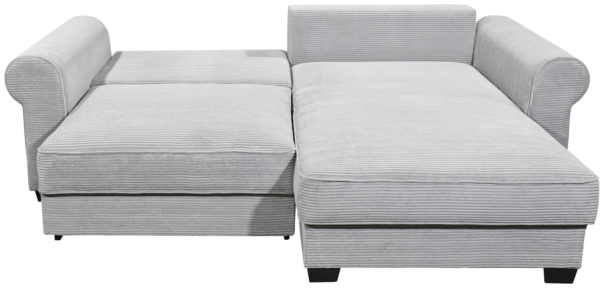 ED EXCITING DESIGN Ecksofa »Angelina L-Form«, mit Bettfunktion, Bettkasten & 4 Zierkissen