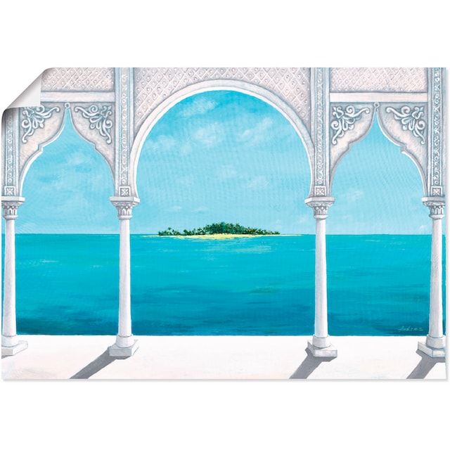 Artland Wandbild »Orientalische Karibik«, Fensterblick, (1 St.), als  Alubild, Leinwandbild, Wandaufkleber oder Poster in versch. Größen im OTTO  Online Shop