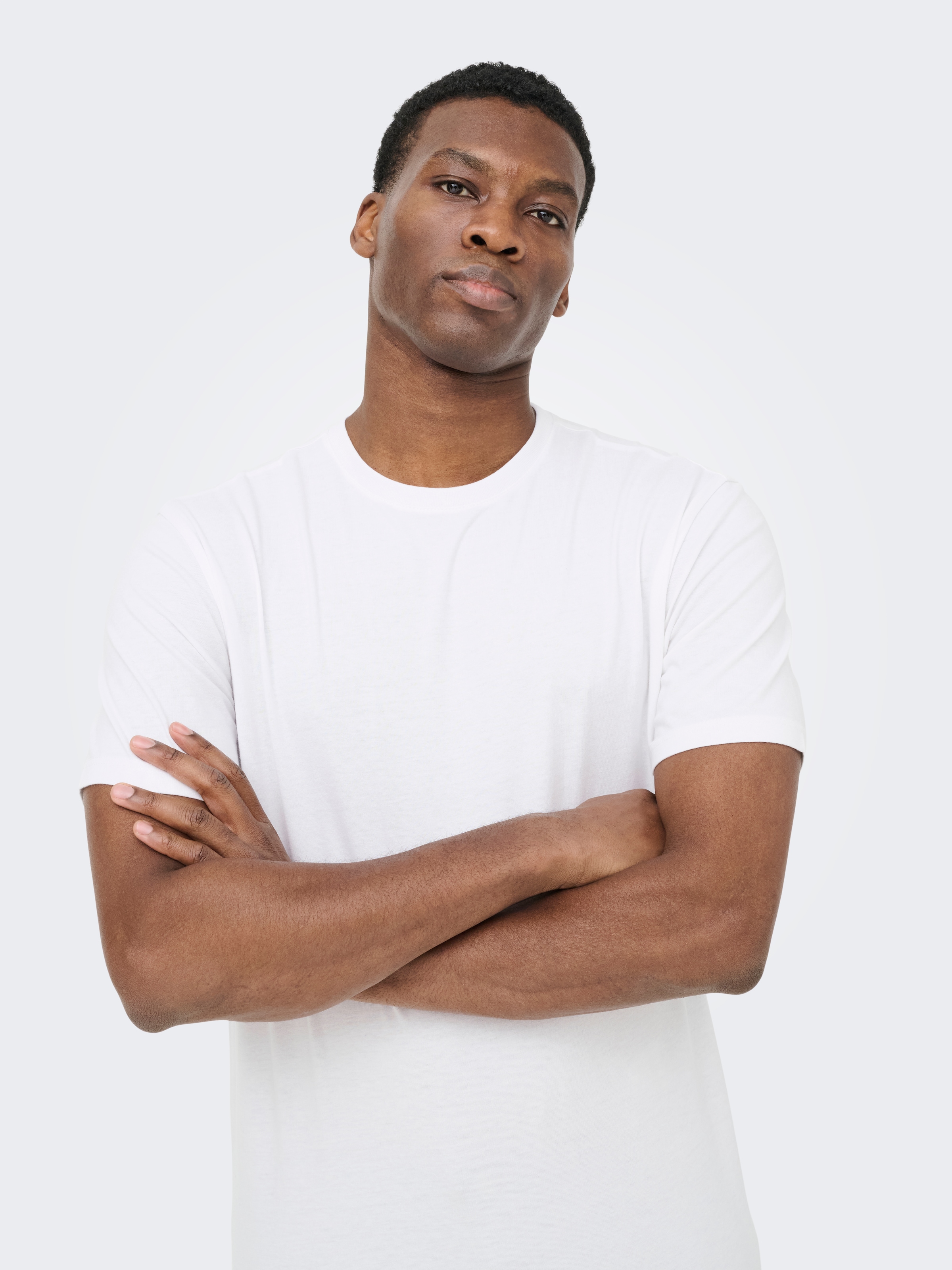 ONLY & SONS Rundhalsshirt »ONSJEFF LONGY SS TEE 5-PACK OTL« Packung, 5