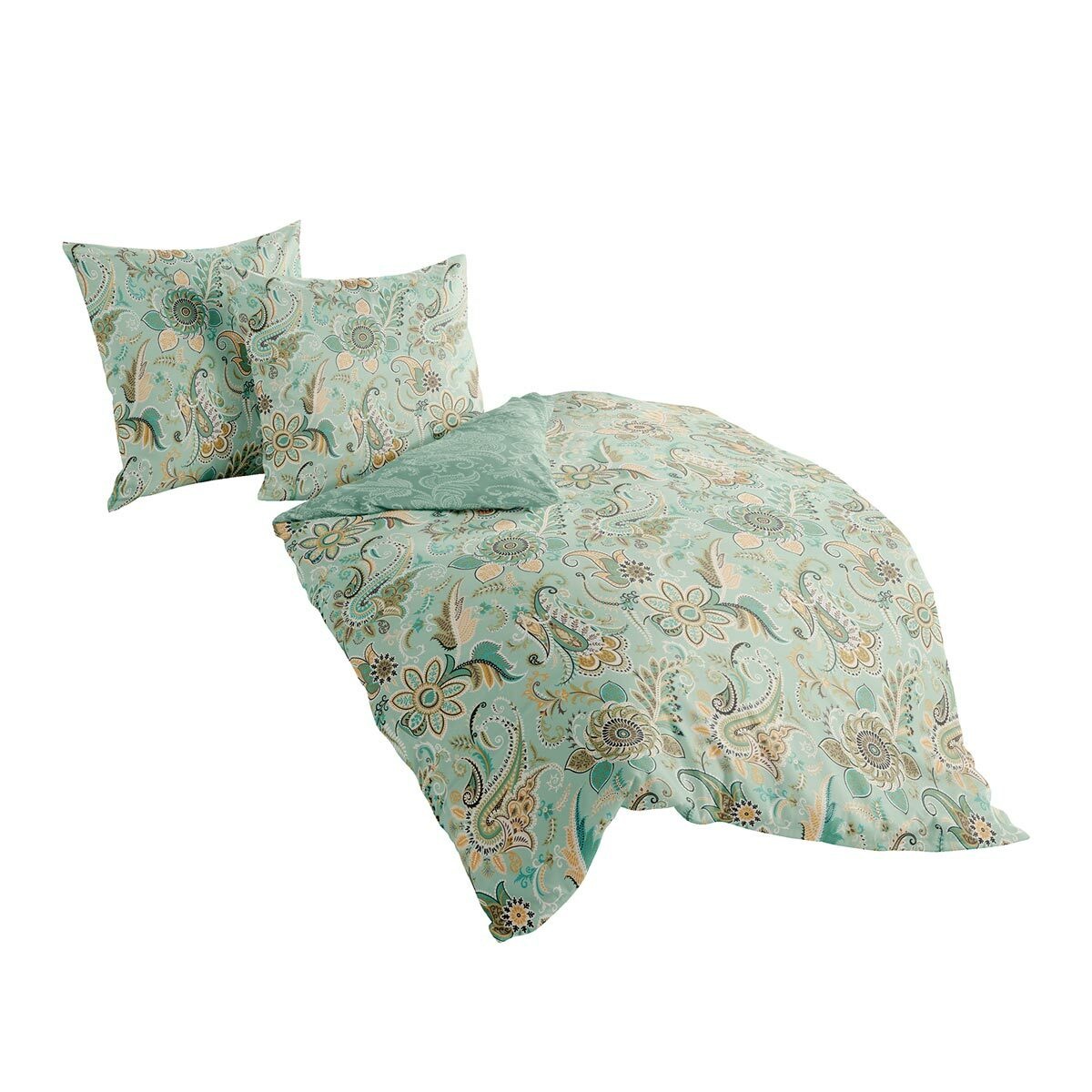 TRAUMSCHLAF Bettwäsche »Sally Ornament«, (2 tlg.), hochwertige Biber Qualität