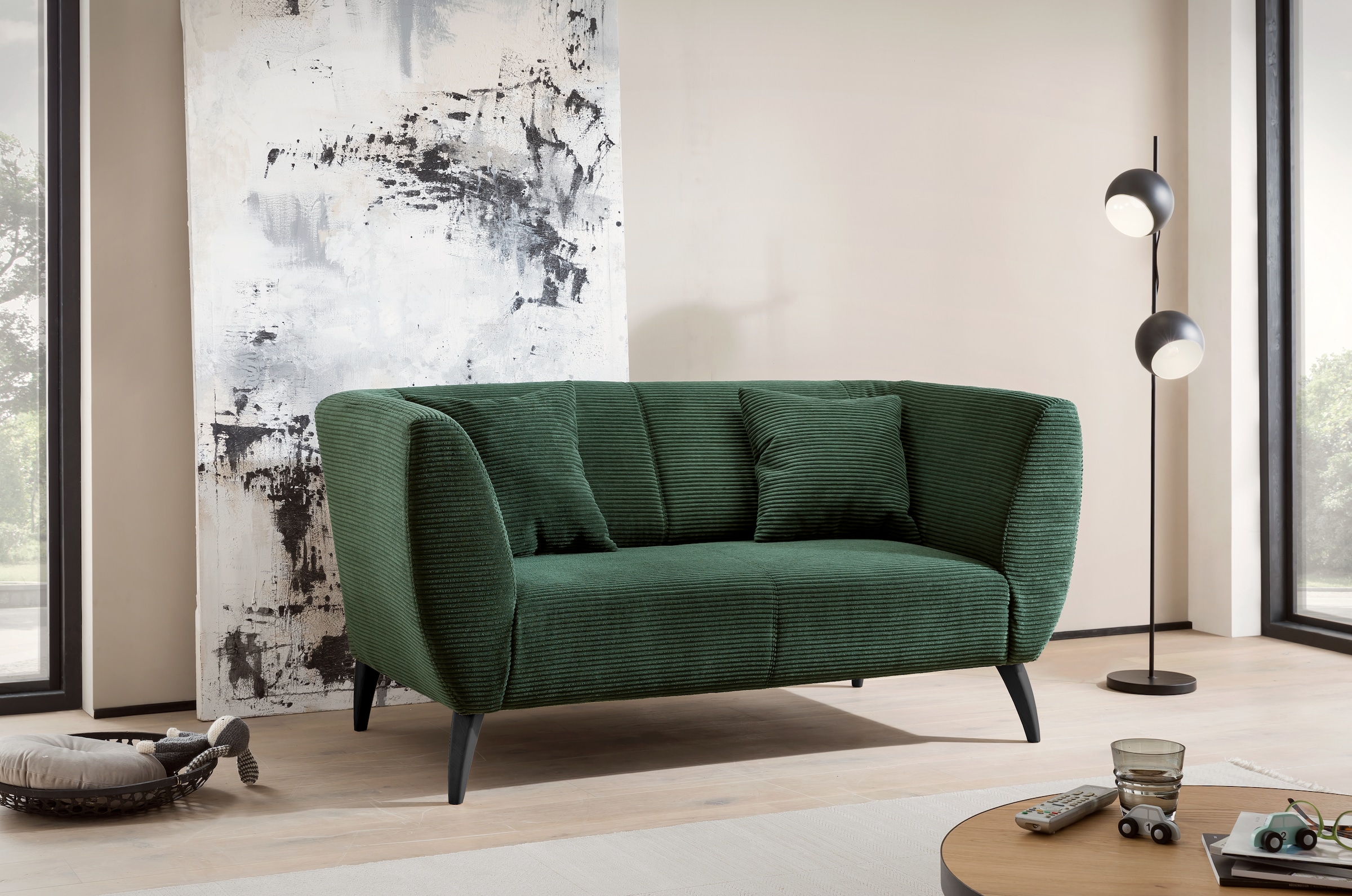 INOSIGN Polstergarnitur »Colori«, (Set, 2 tlg., 3-Sitzer und 2-Sitzer), auch als Loveseat erhältlich