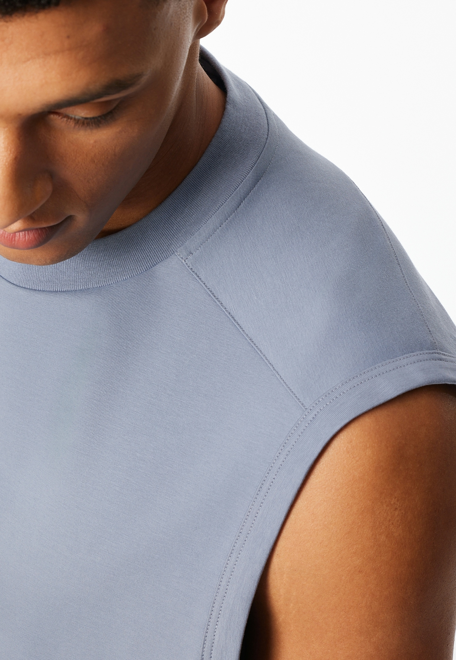 Schiesser Shorty »Modern Nightwear« 2 mit Rundhalsausschnitt und ärmellos, leichter Oversize-Fit