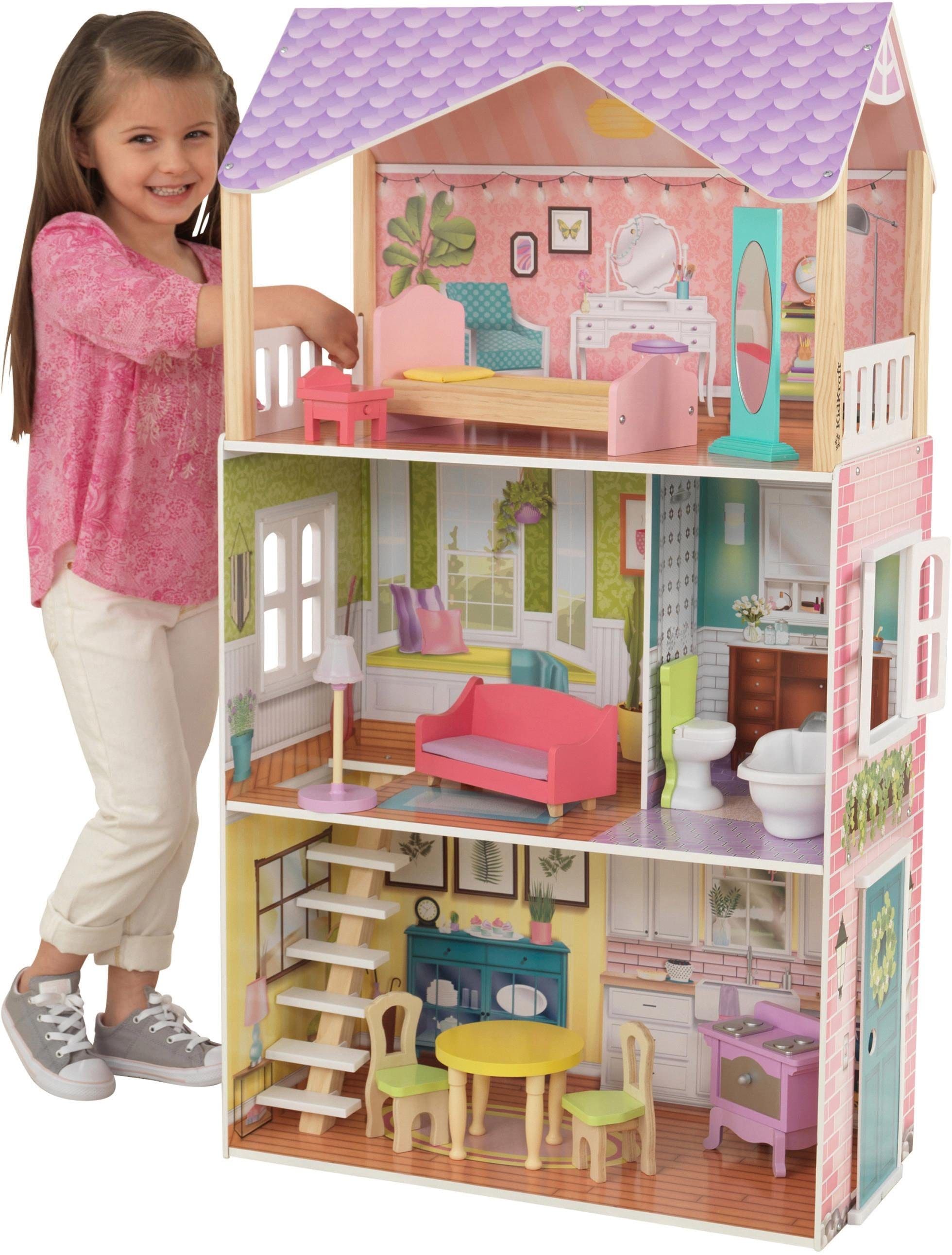 KidKraft® Puppenhaus »Poppy Puppenhaus«, inklusive Möbel
