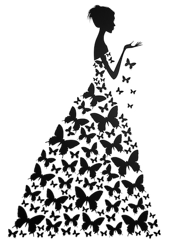 Wandtattoo »Prinzessin Schmetterlingsfrau«