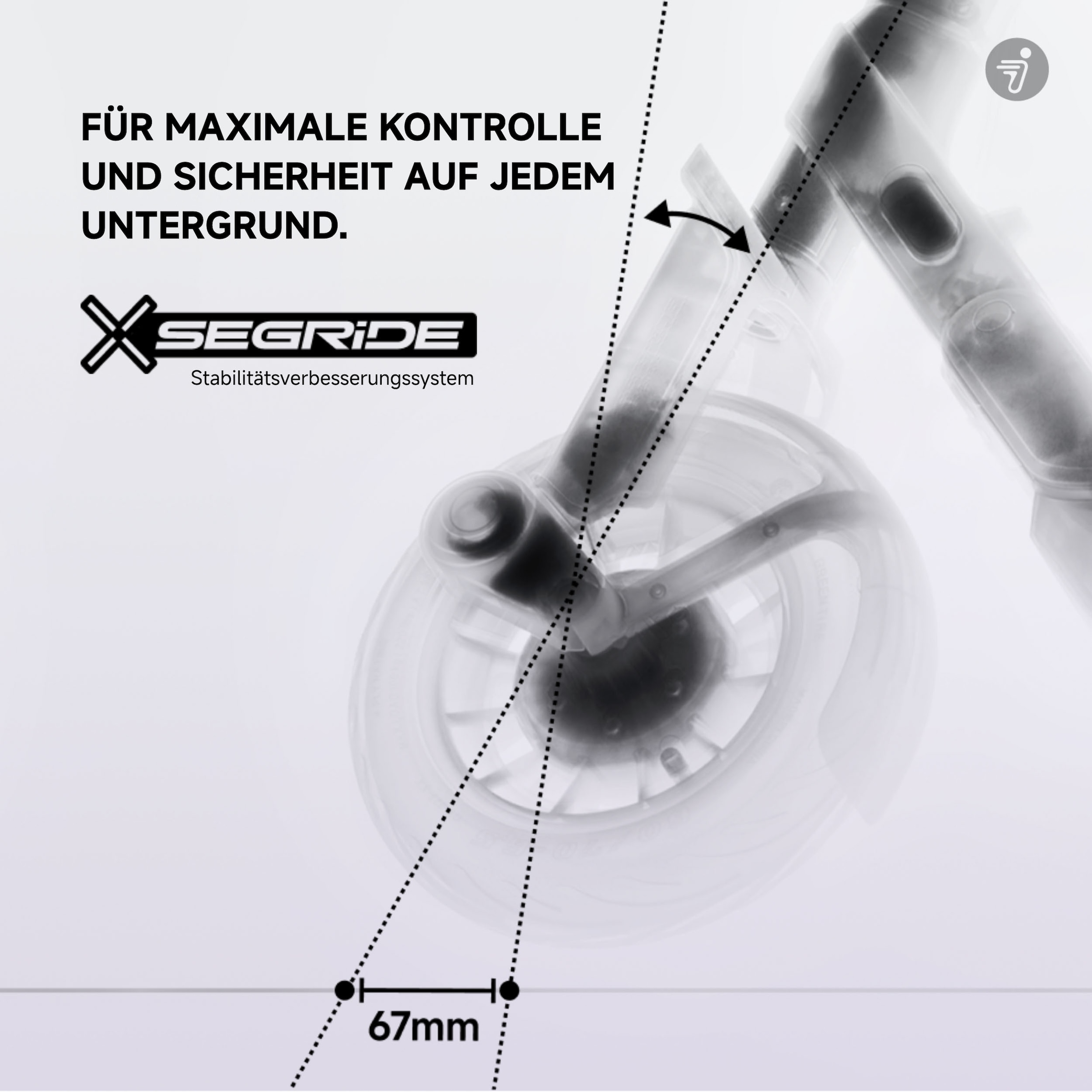 Segway E-Scooter »E3 Pro D«, Schlauchlose selbstabdichtende Reifen