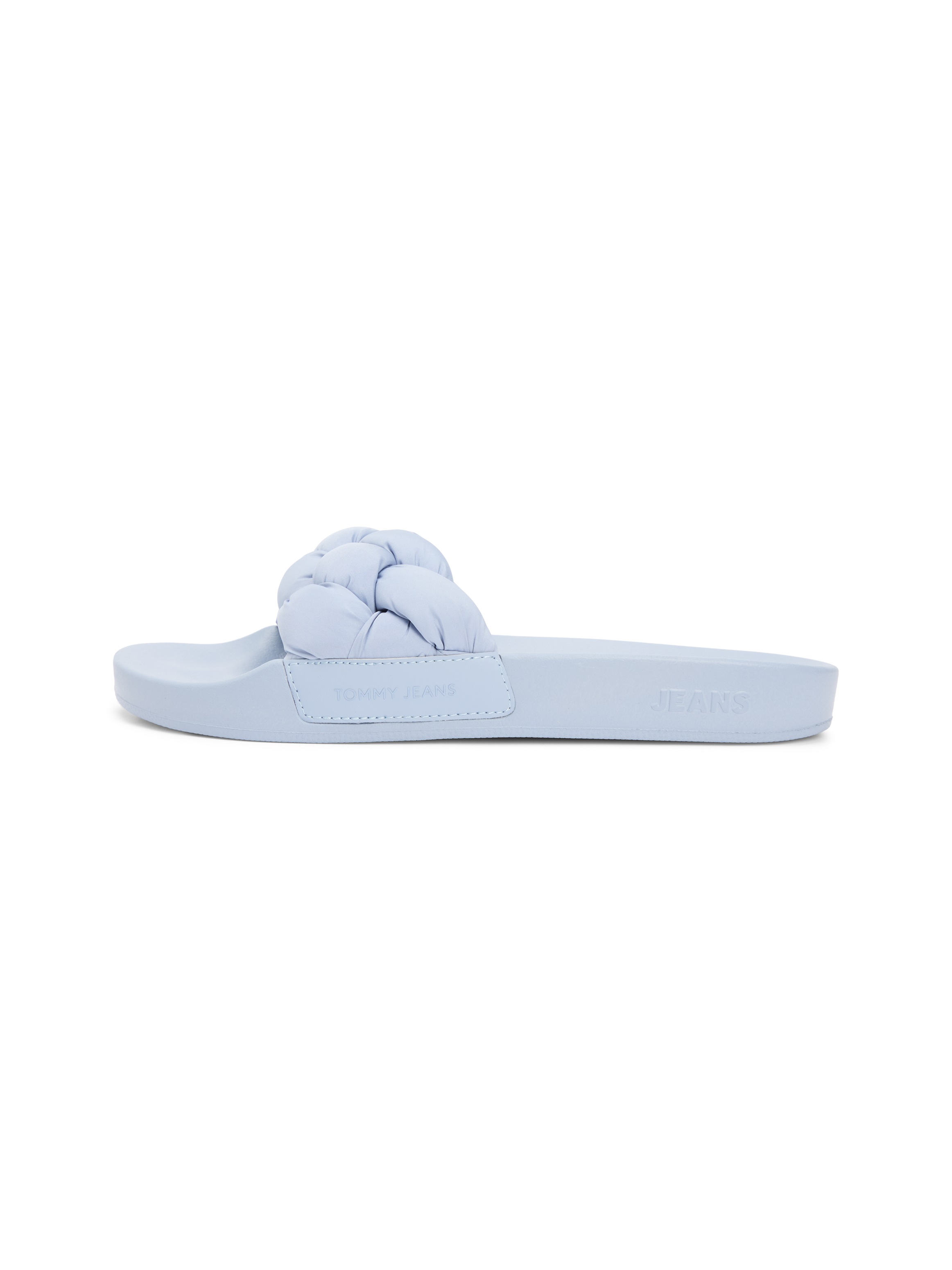 Tommy Jeans Pantolette »TJW BRAIDED SLIDES«  Sandale, Pantolette, Flat mit geflochtener Bandage