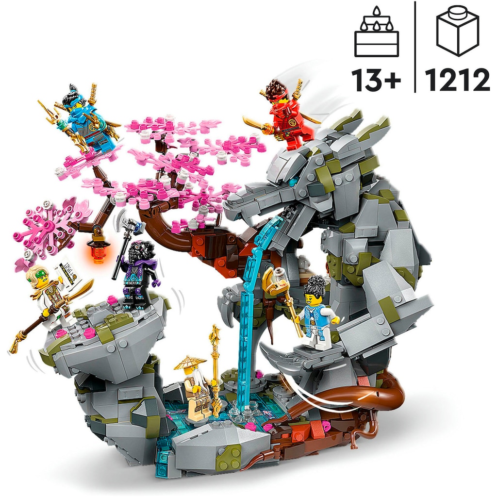 LEGO® Konstruktionsspielsteine »Drachenstein-Tempel (71819), LEGO® NINJAGO«, (1212 St.)