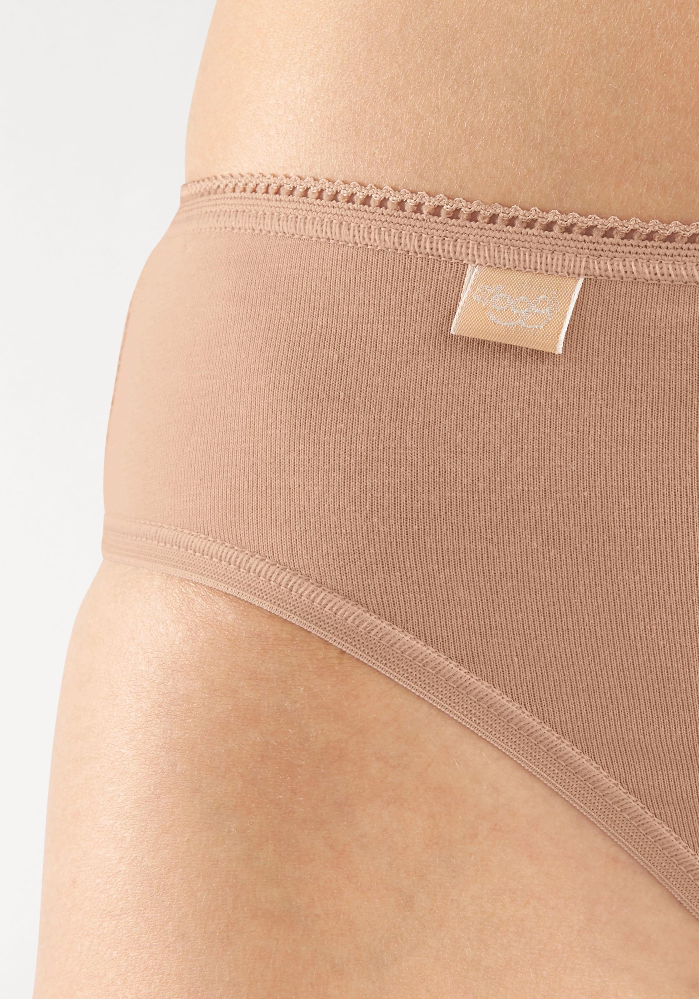 sloggi Jazz-Pants Slips »24/7 Cotton Tai C3P«, (3er Pack), Elastikbund mit Spitze, Flache Nähte