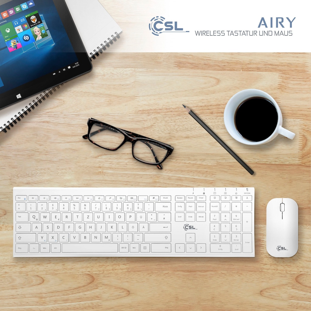 CSL Tastatur- und Maus-Set »AIRY«