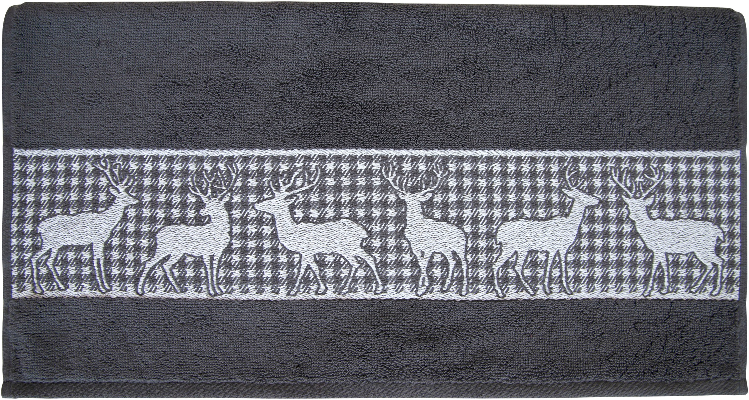 Dyckhoff Handtuch Set »Hirschparade«, Set, 3 tlg., Frottier, Made in Germany (2 Handtücher, 1 Duschtuch)