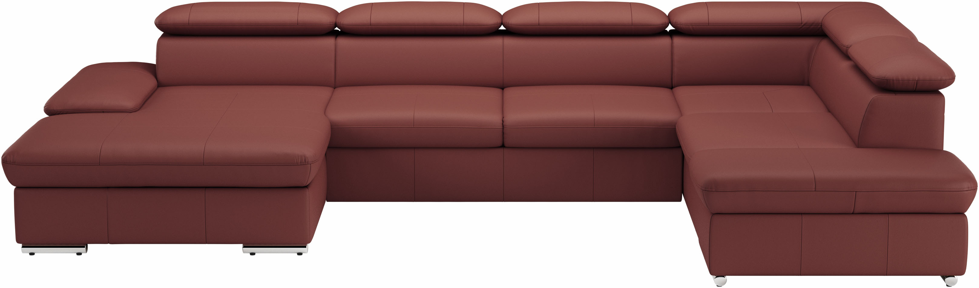 sit&more Wohnlandschaft "Valantine U-Form, B: 349 cm" mit Arm- & Kopfteilverstellung, optional mit Schlaffunktion