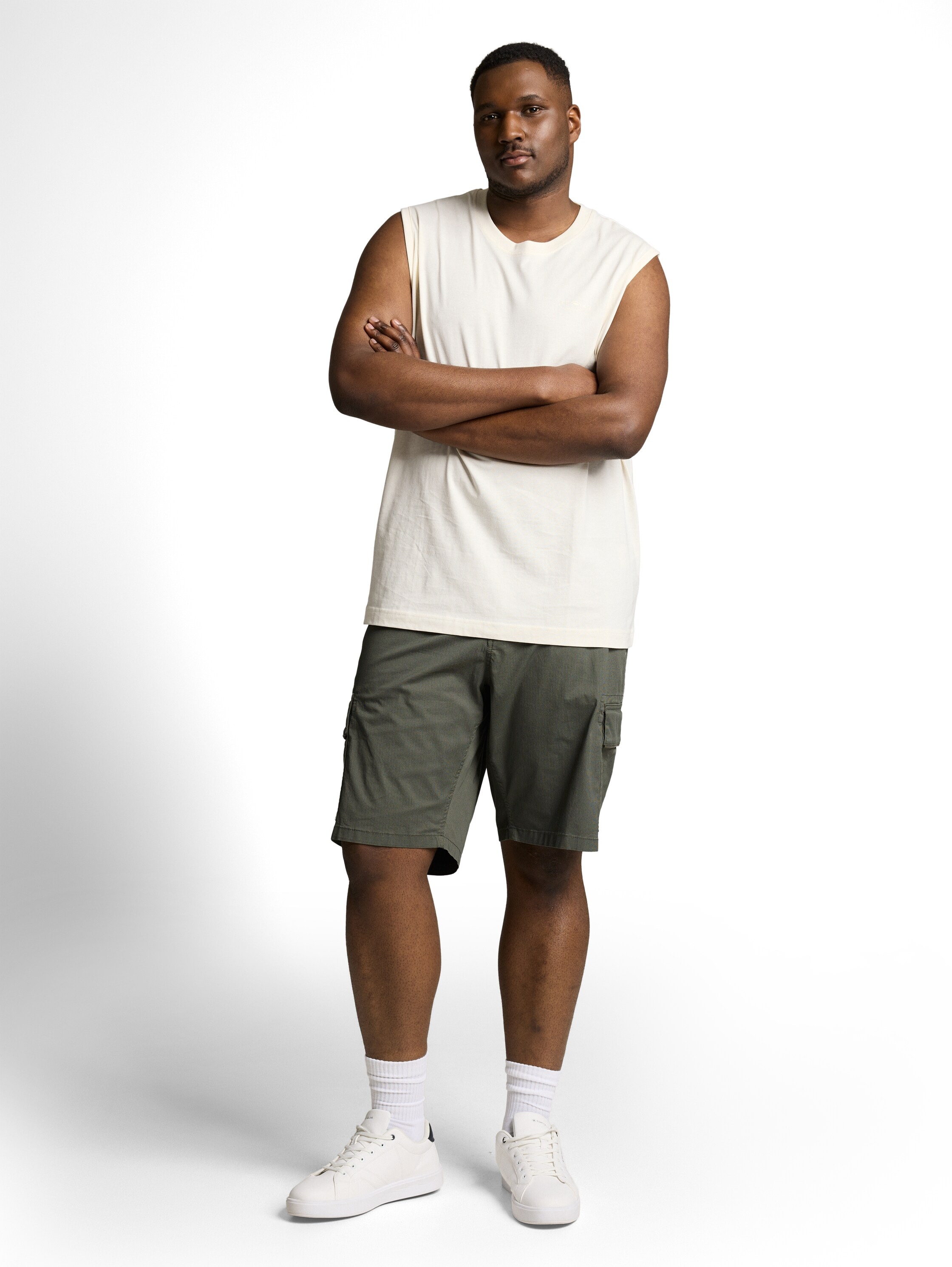 TOM TAILOR PLUS Cargohose  Cargo-Shorts mit Stretch
