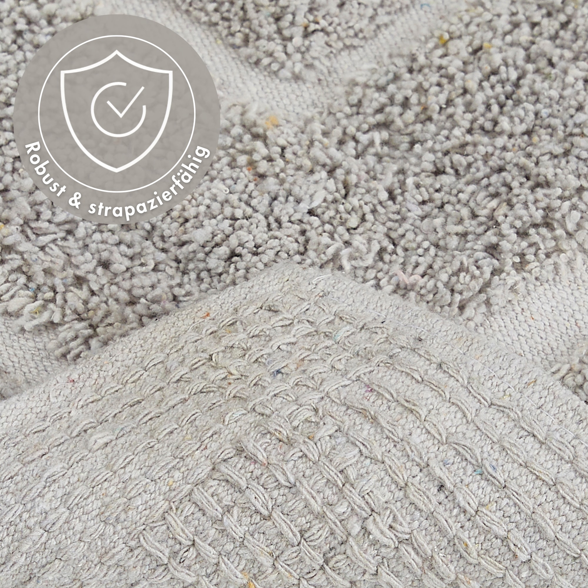 Andiamo Badematte »Havanna, 50x80 cm« Höhe 7,5 mm fußbodenheizungsgeeignet | schnell trocknend Badteppich, Uni Farben, Hoch-Tief Effekt, verschiedene Designs