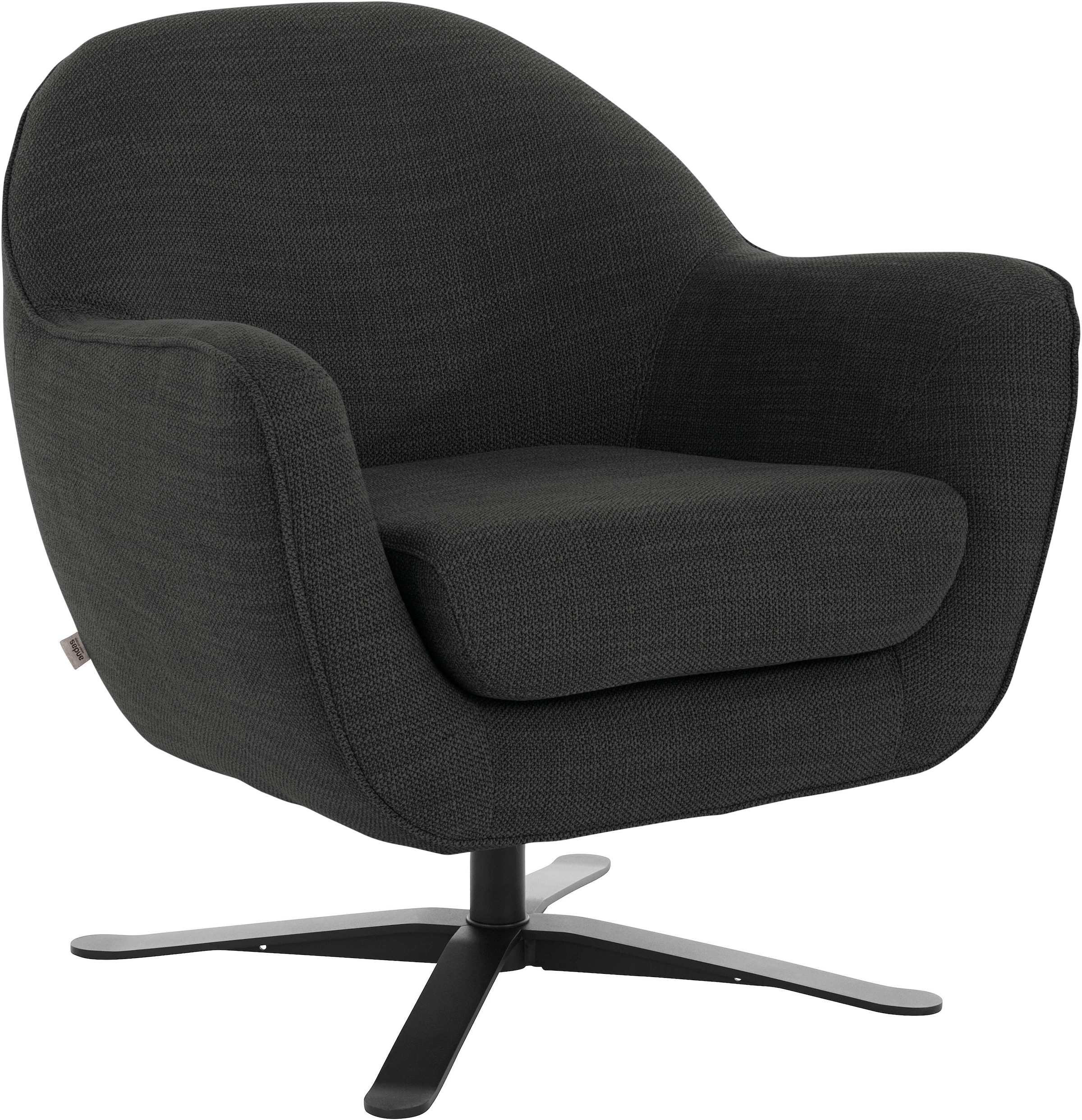 andas Drehsessel »Stavre, Loungesessel mit Drehfunktion«, in moderner Optik, mit elegantem Drehfuß
