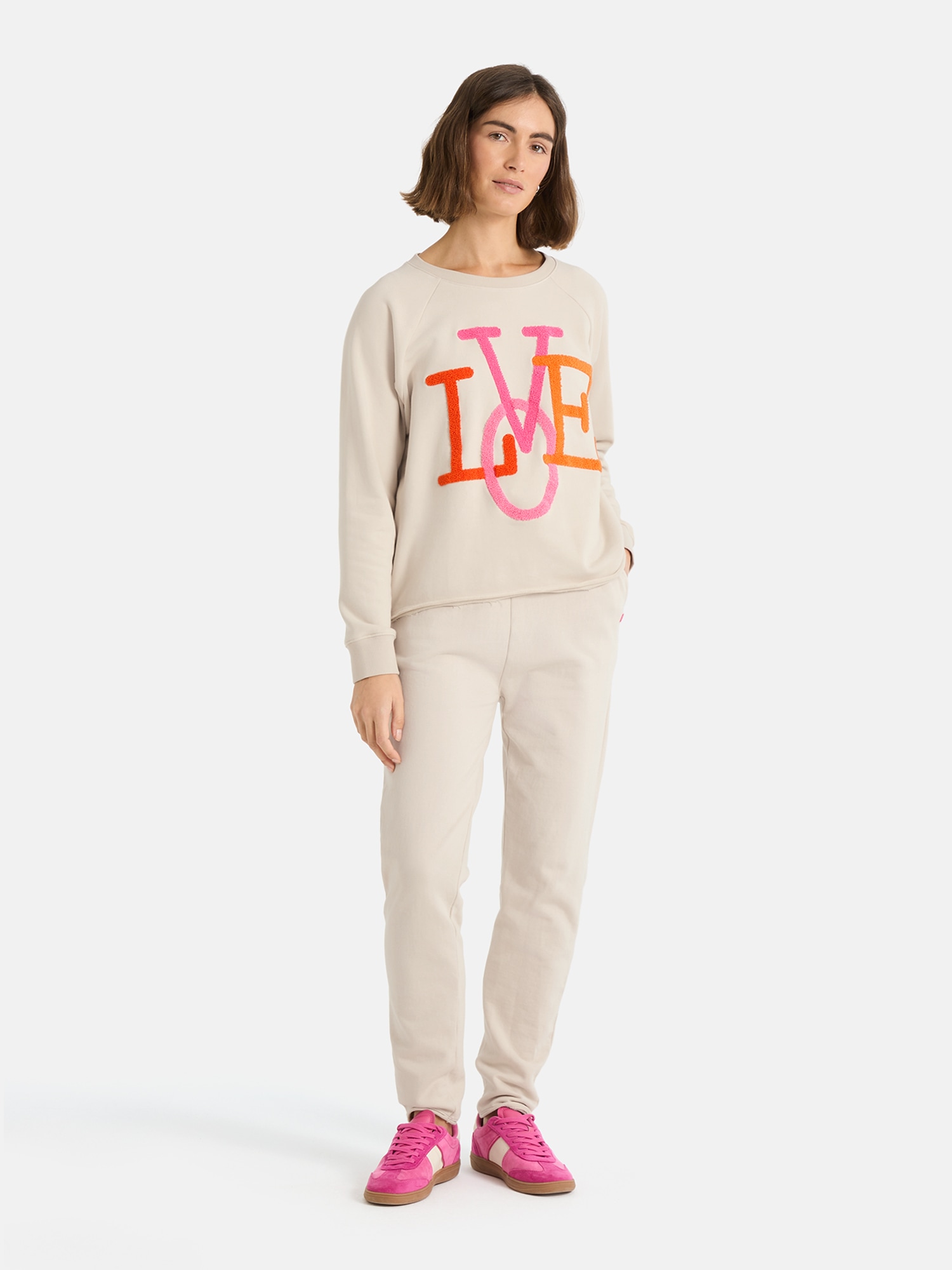 Lieblingsstück Sweatshirt »BirdieL«, mit LOVE-Applikation, Rundhals
