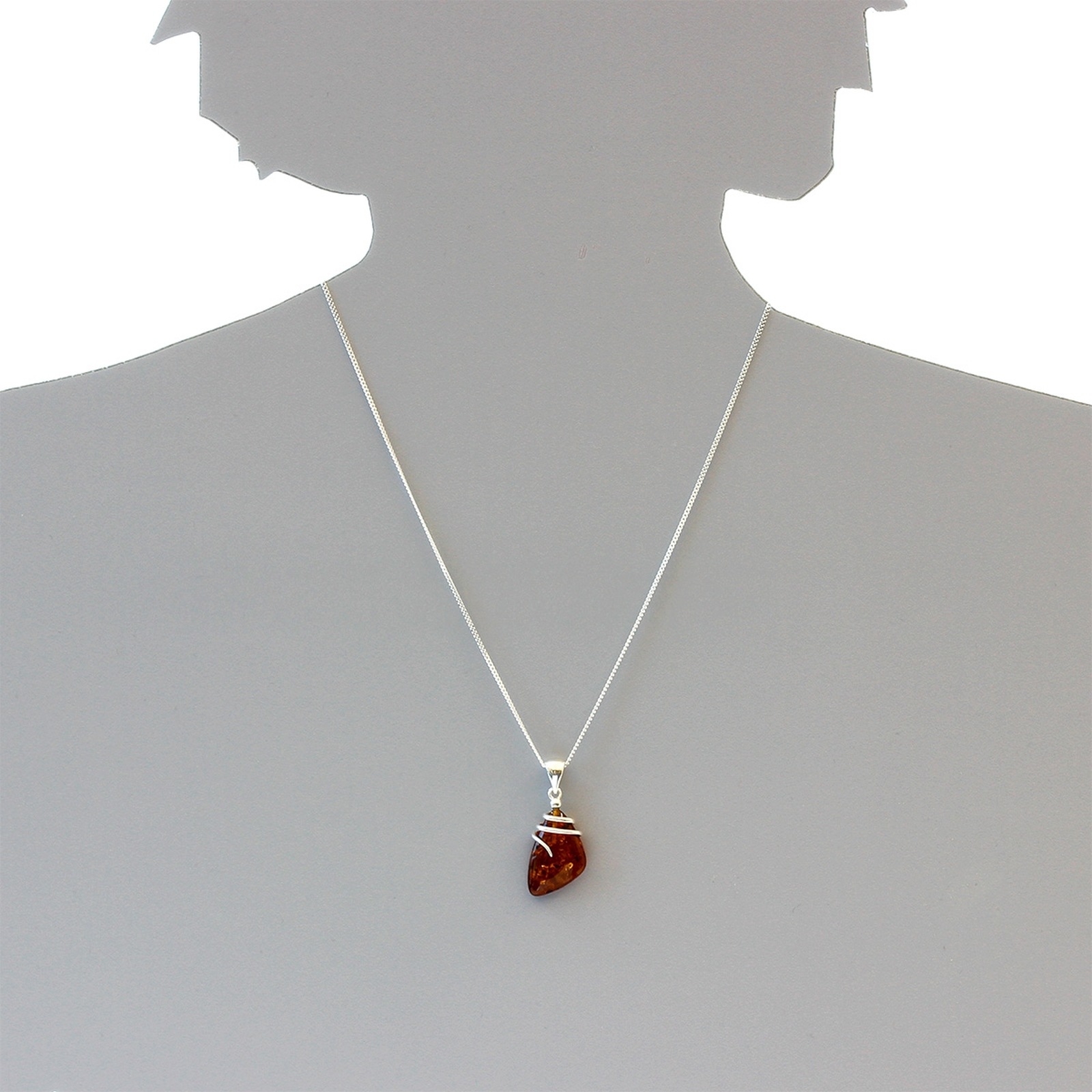 OSTSEE-SCHMUCK Kette mit Anhänger »- Danica - Silber 925/000 - Bernstein«