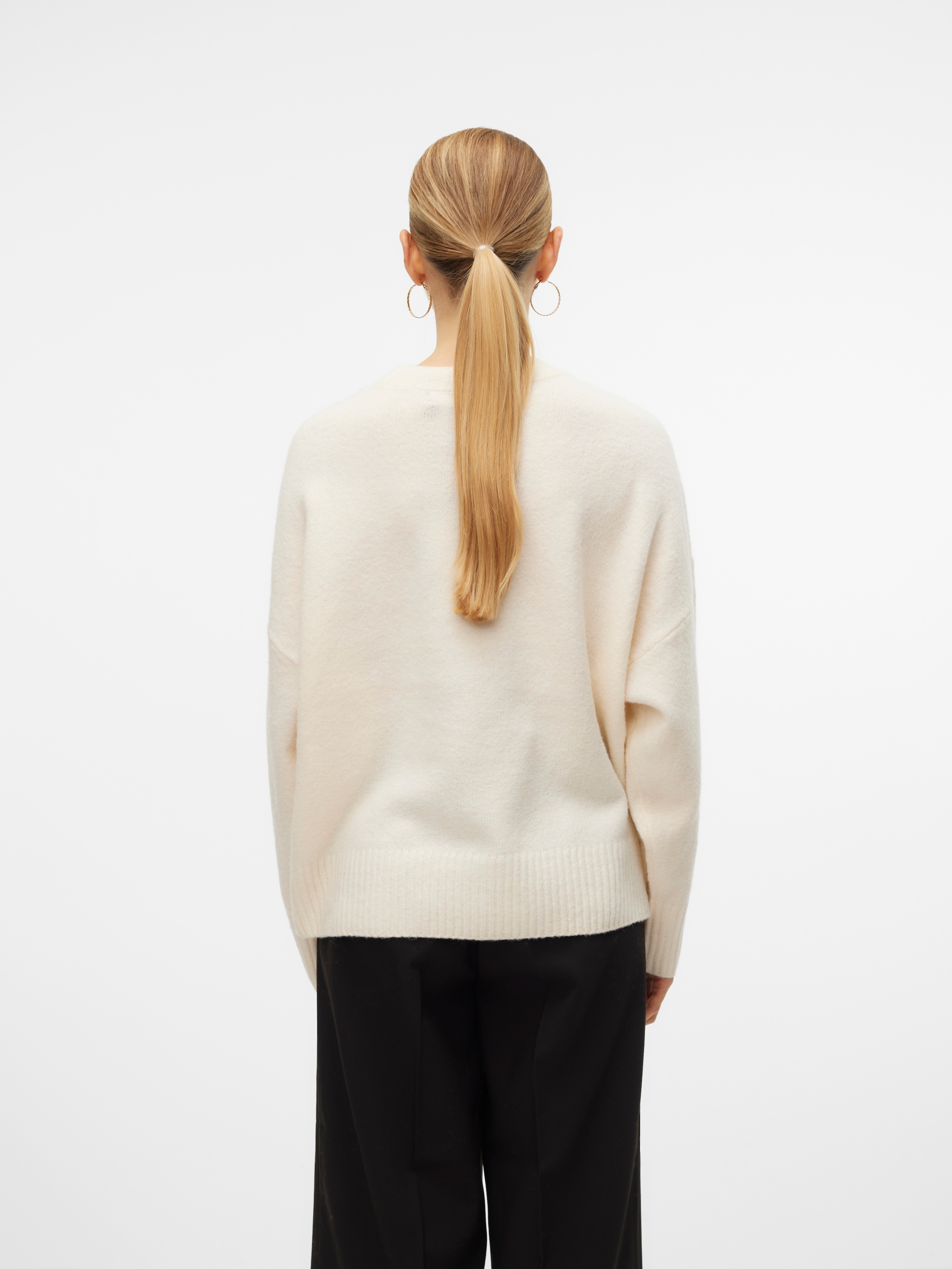 Vero Moda Strickpullover »VMBOOM LS O-NECK PULLOVER GA NOOS«