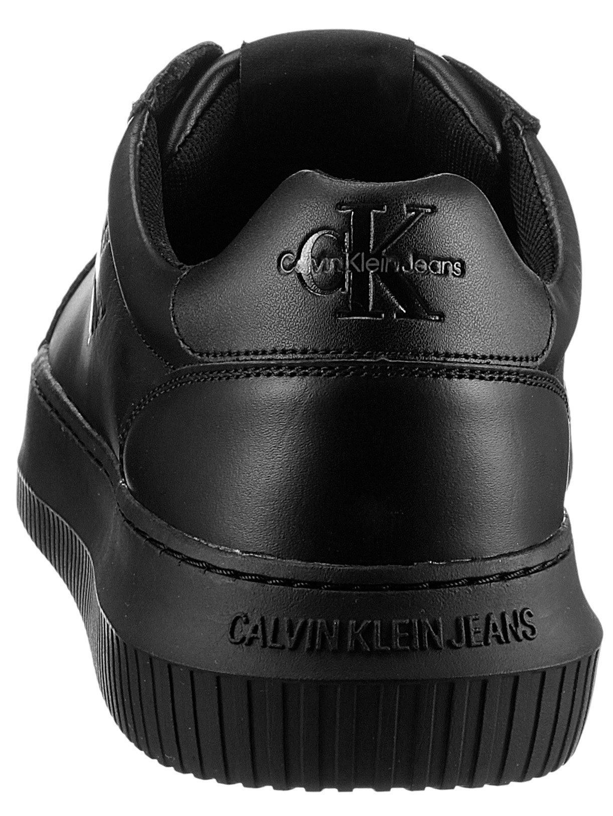 Calvin Klein Jeans Sneaker »CHUNKY CUPSOLE MONO LTH«, mit seitlichem Logoschriftzug, Freizeitschuh, Halbschuh, Schnürschuh
