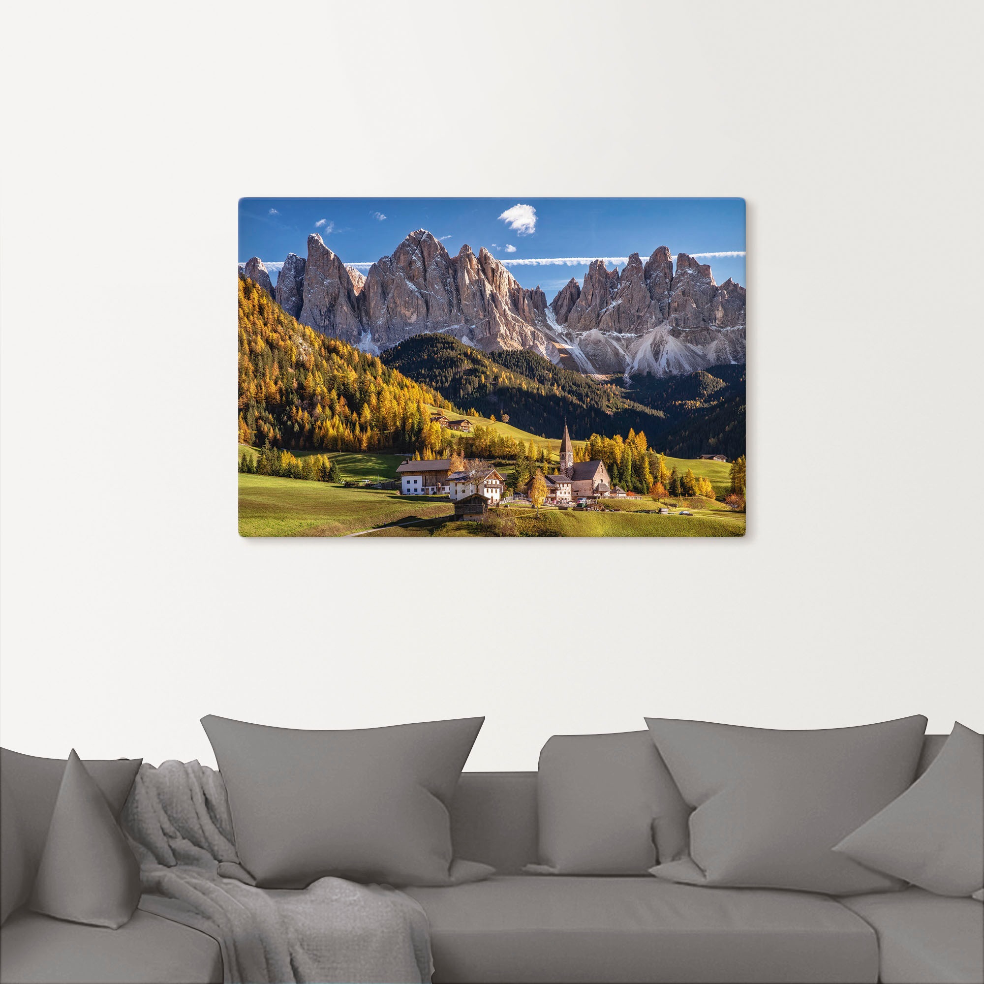 Artland Wandbild »Herbst in Südtirol«, Berge & Alpenbilder, (1 St.), als Leinwandbild, Poster in verschied. Größen