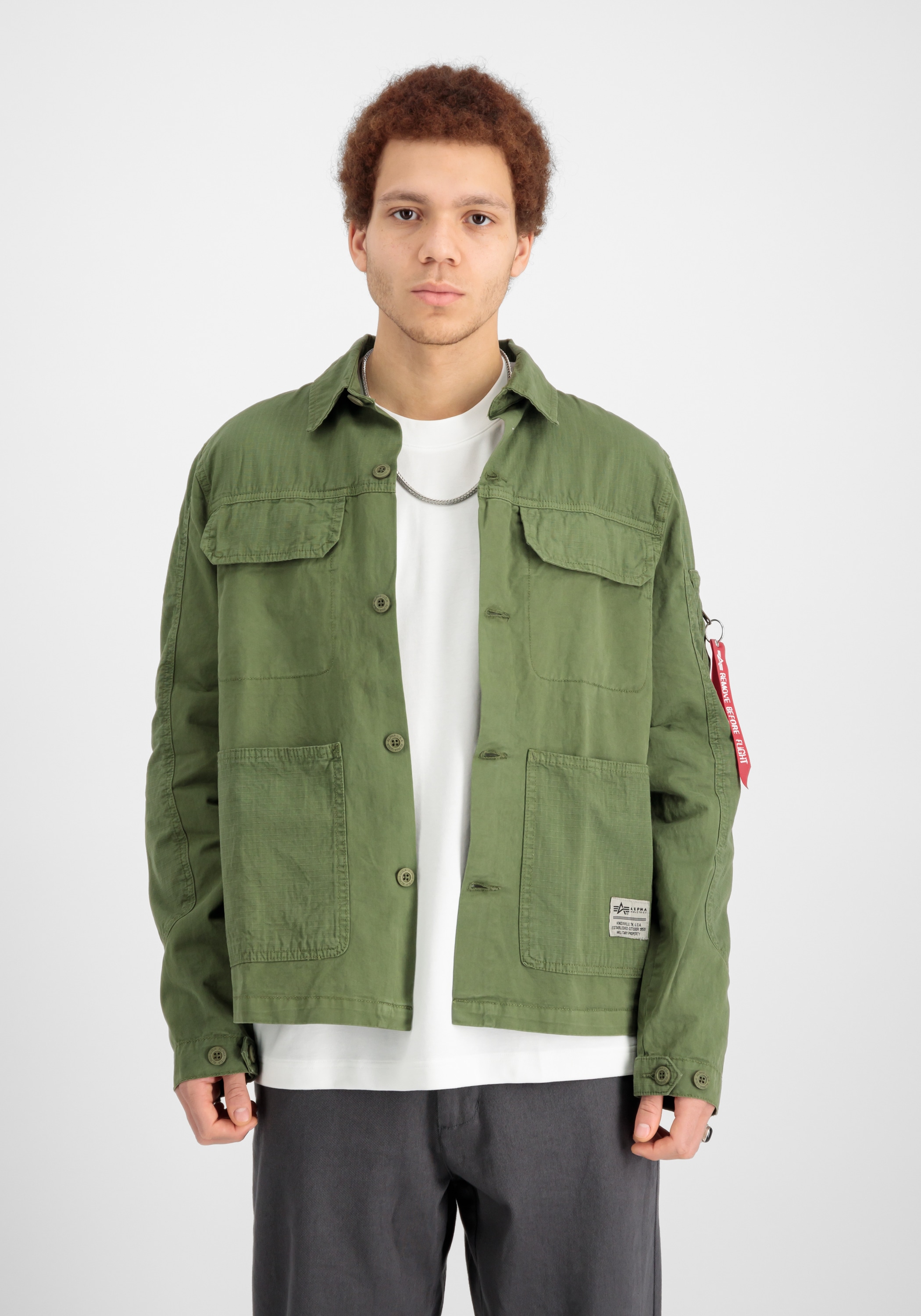 Alpha Industries Hemdjacke »Alpha Industries Men - Overshirts Color Block Overshirt«