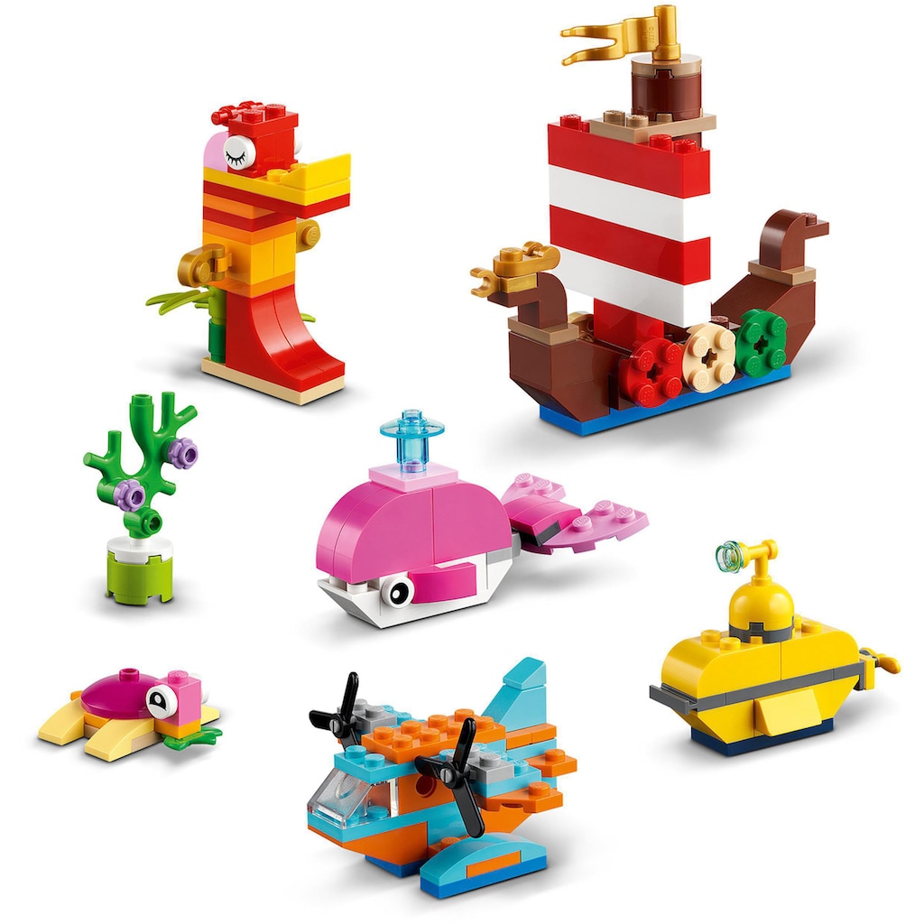 LEGO® Konstruktionsspielsteine »Kreativer Meeresspaß (11018), LEGO® Classic«, (333 St.)