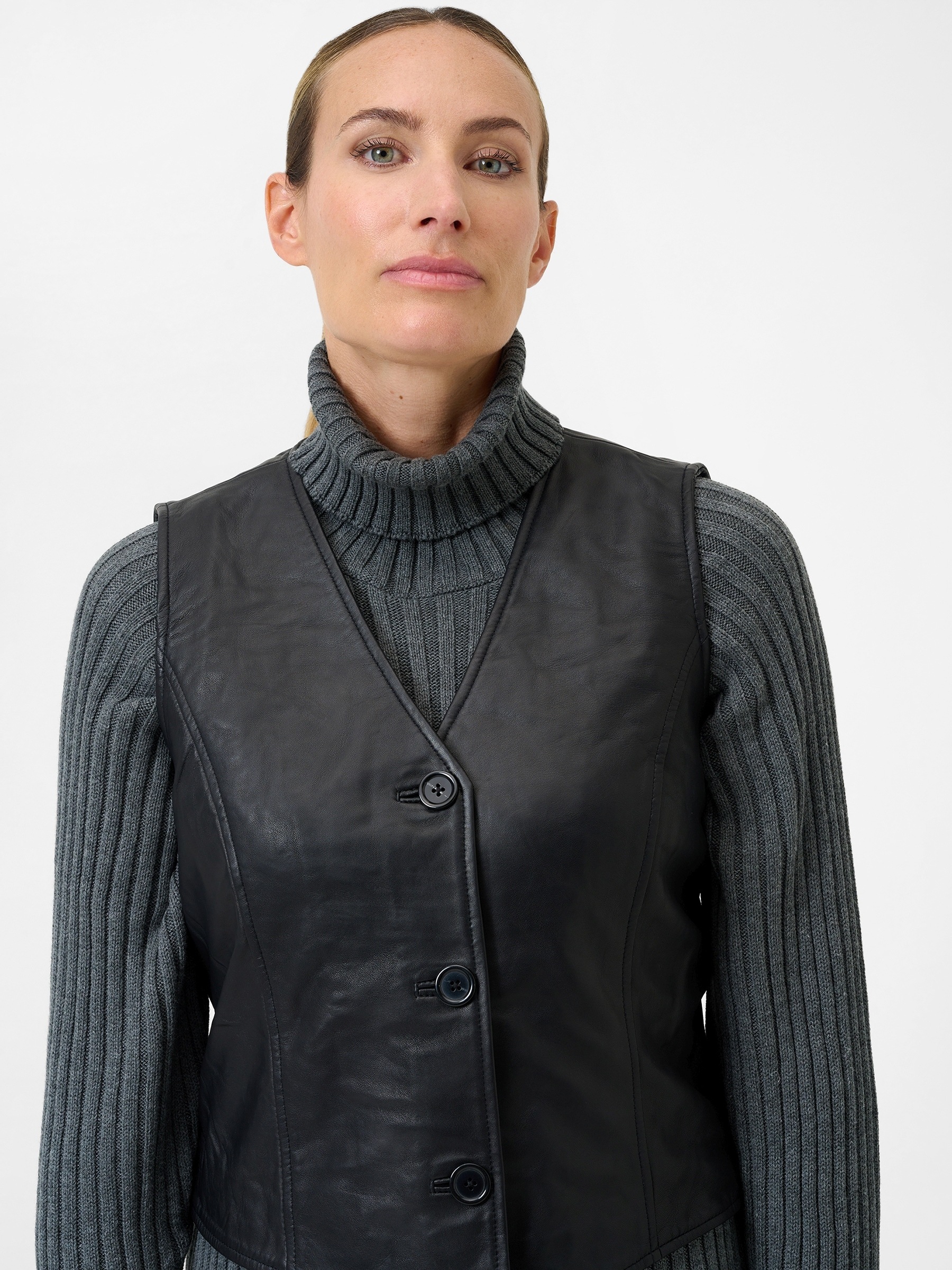 RICANO Lederjacke »Lederjacke Flavia« ohne Kapuze Handgefertigt aus echtem Leder