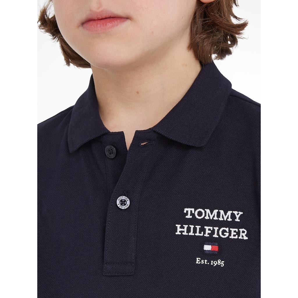 Tommy Hilfiger Poloshirt »TH LOGO POLO S/S«, mit Logostickerei