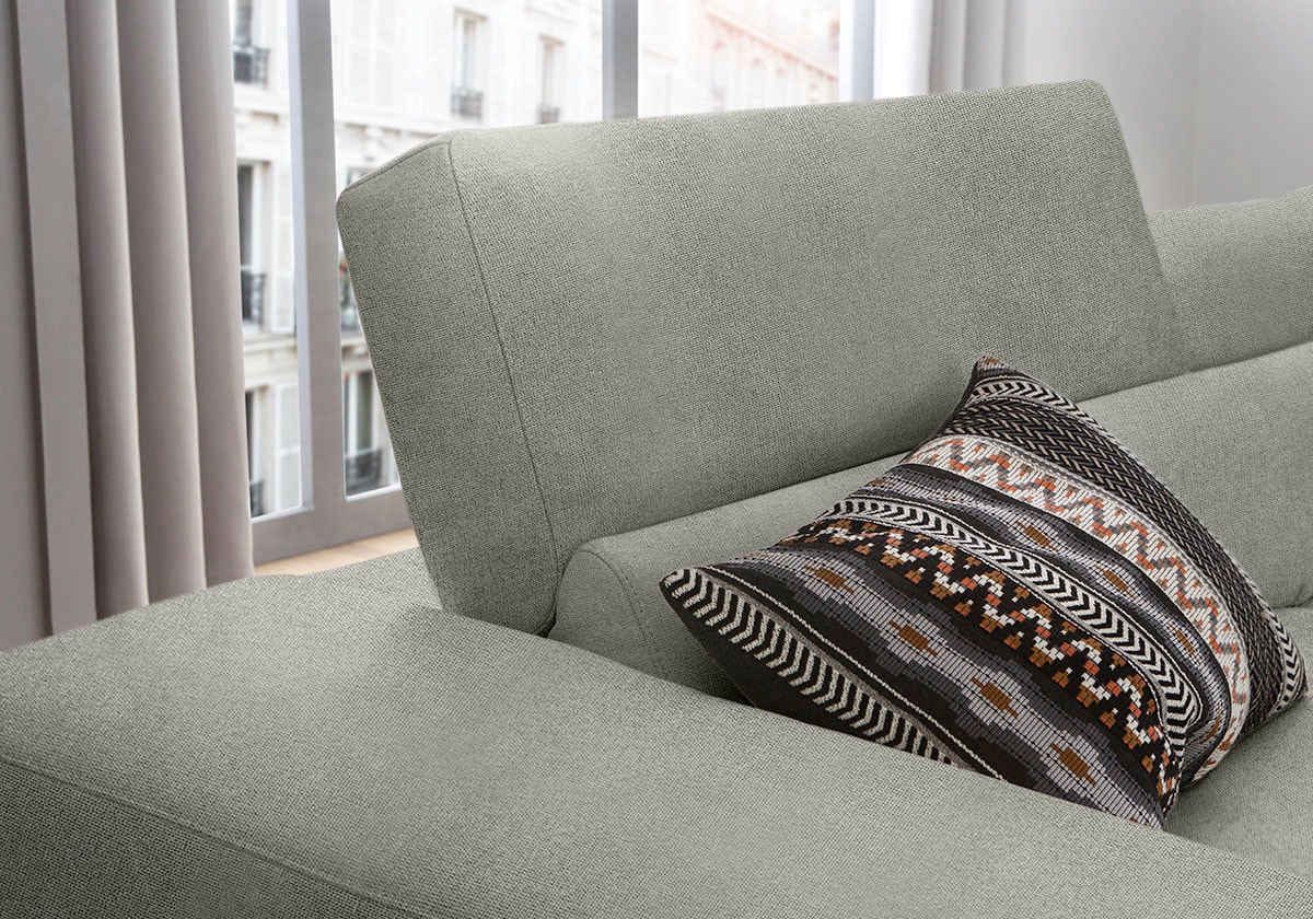 W.SCHILLIG Ecksofa »piedroo, Designsofa mit tollem Sitzkomfort, bequem, L-Form« Kopfteilverstellung, wahlweise mit Sitztiefenverstellung, Breite 343cm