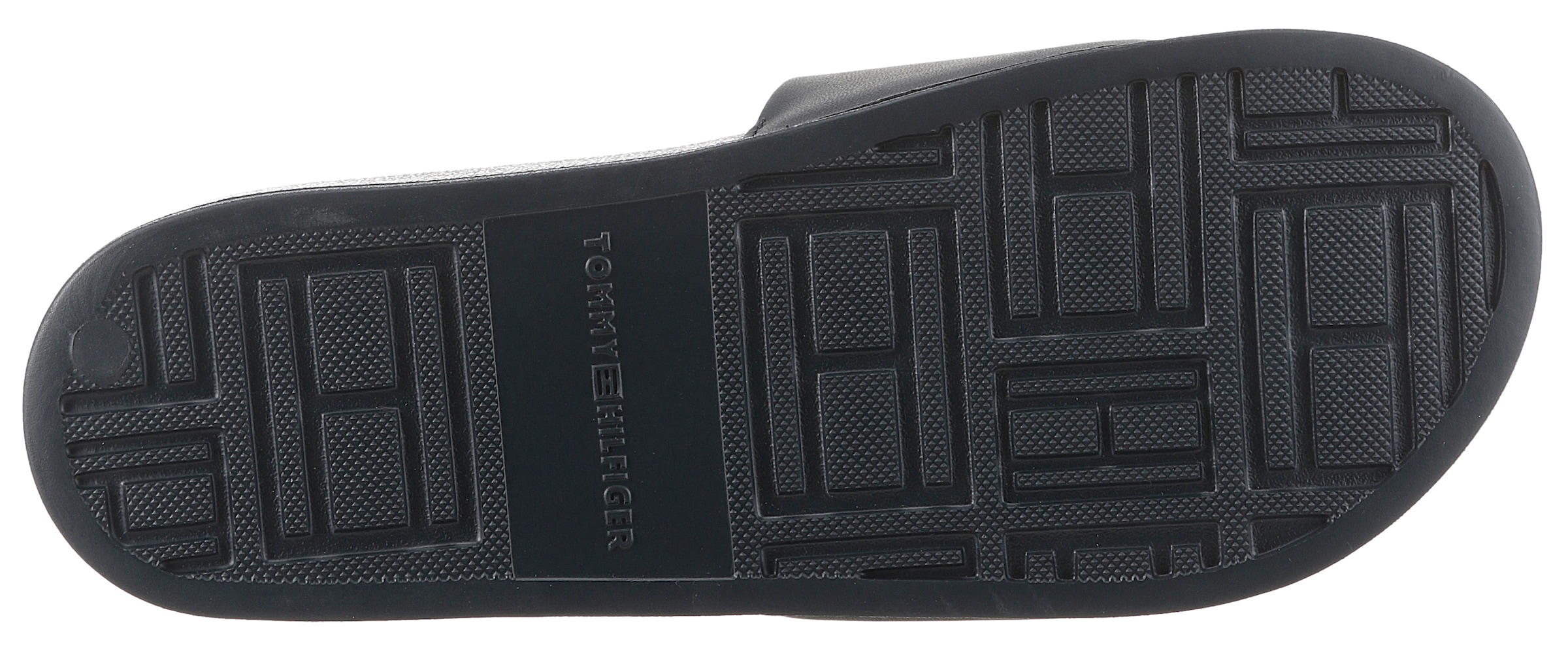 Tommy Hilfiger Pantolette »EMBROID HILFIGER 85 POOL SLIDE«  , Sommerschuh, Schlappen, Badeschuh mit Logostickerei