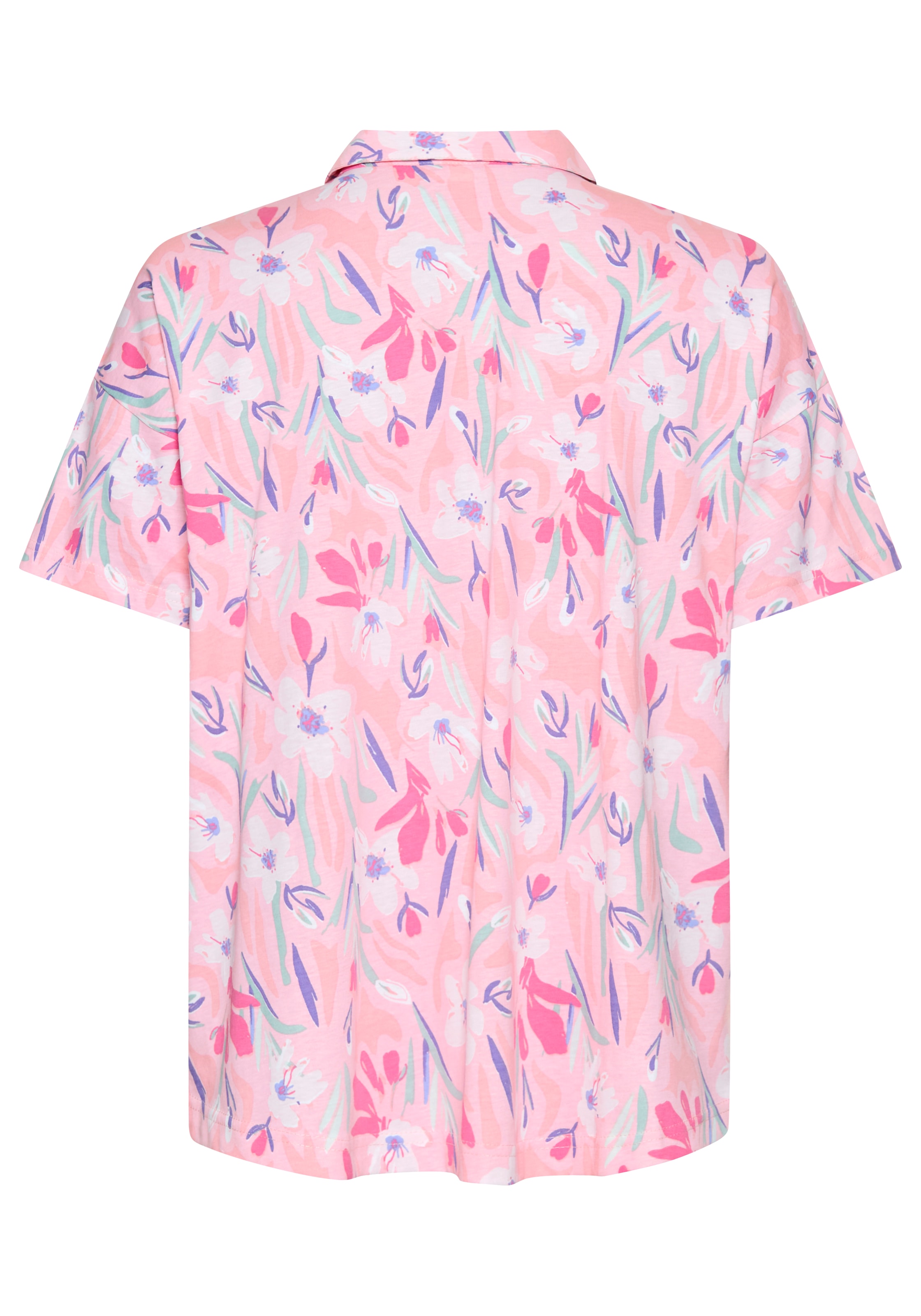 Vivance Dreams Pyjamaoberteil 1-teilig,  Schöner Blumen- oder Streifendruck