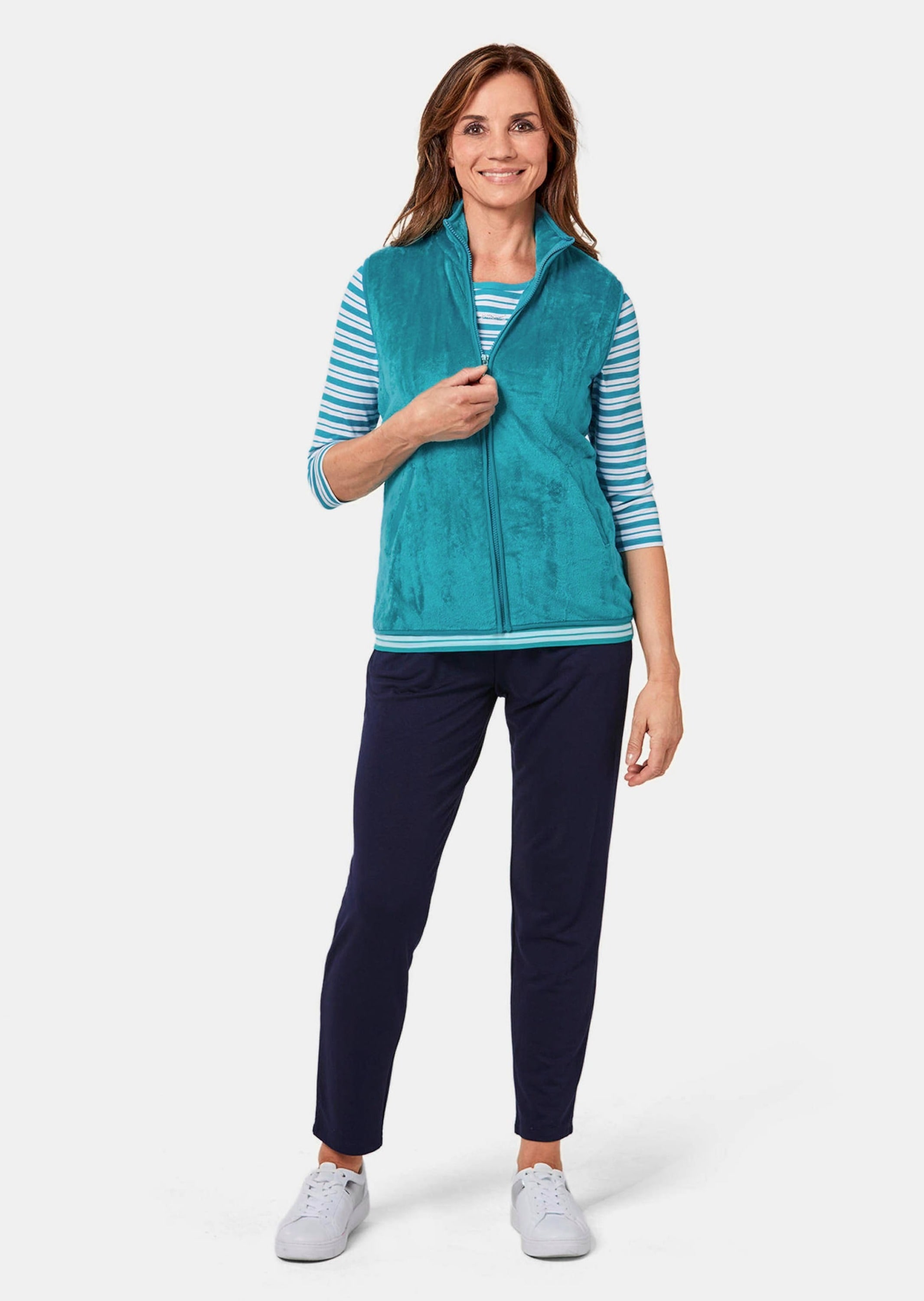 GOLDNER Kurzweste »Kurzgröße Teddy-Weste aus flauschigen Fleece«