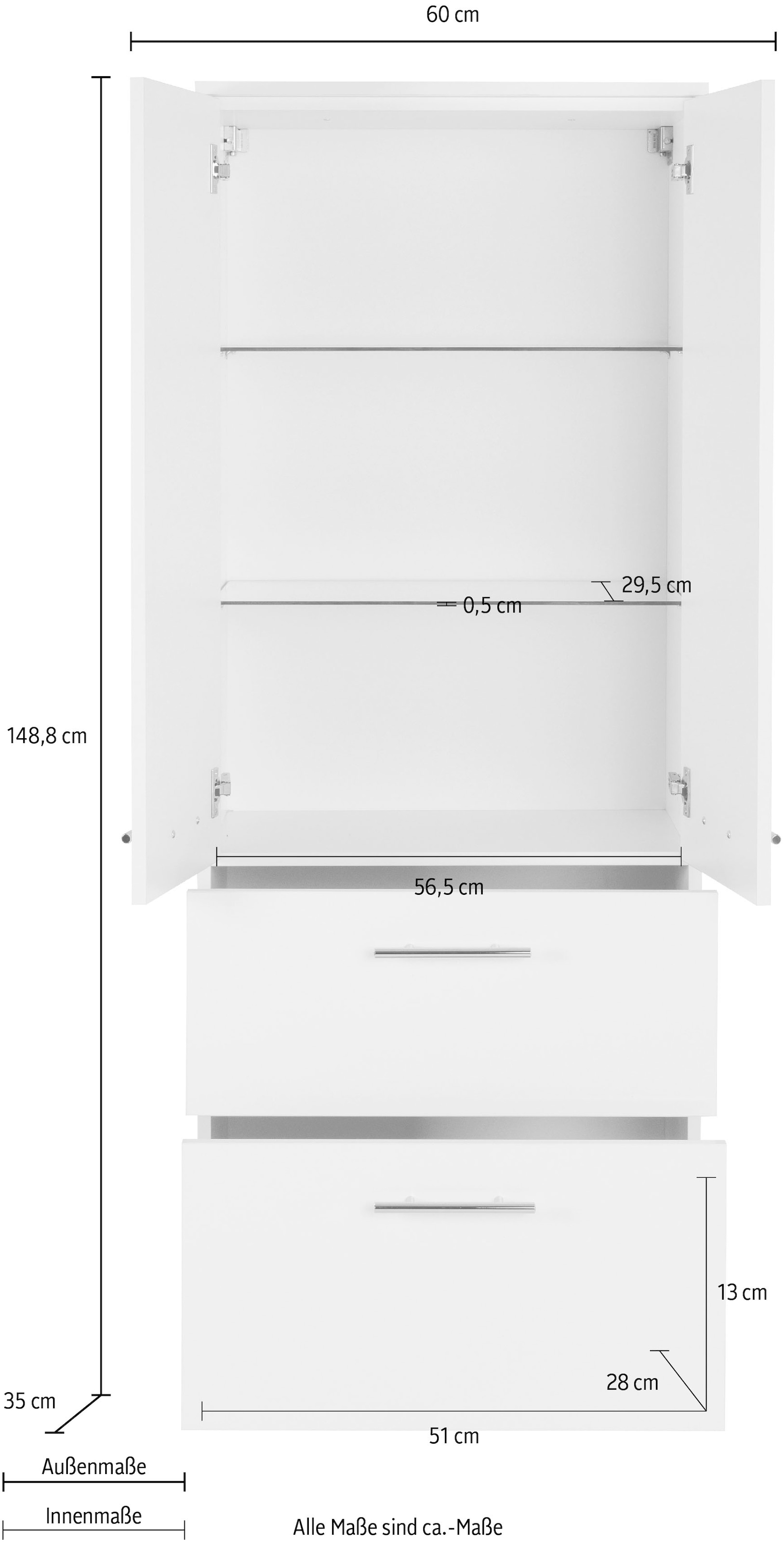 Saphir Midischrank »3040«, Breite 60 cm